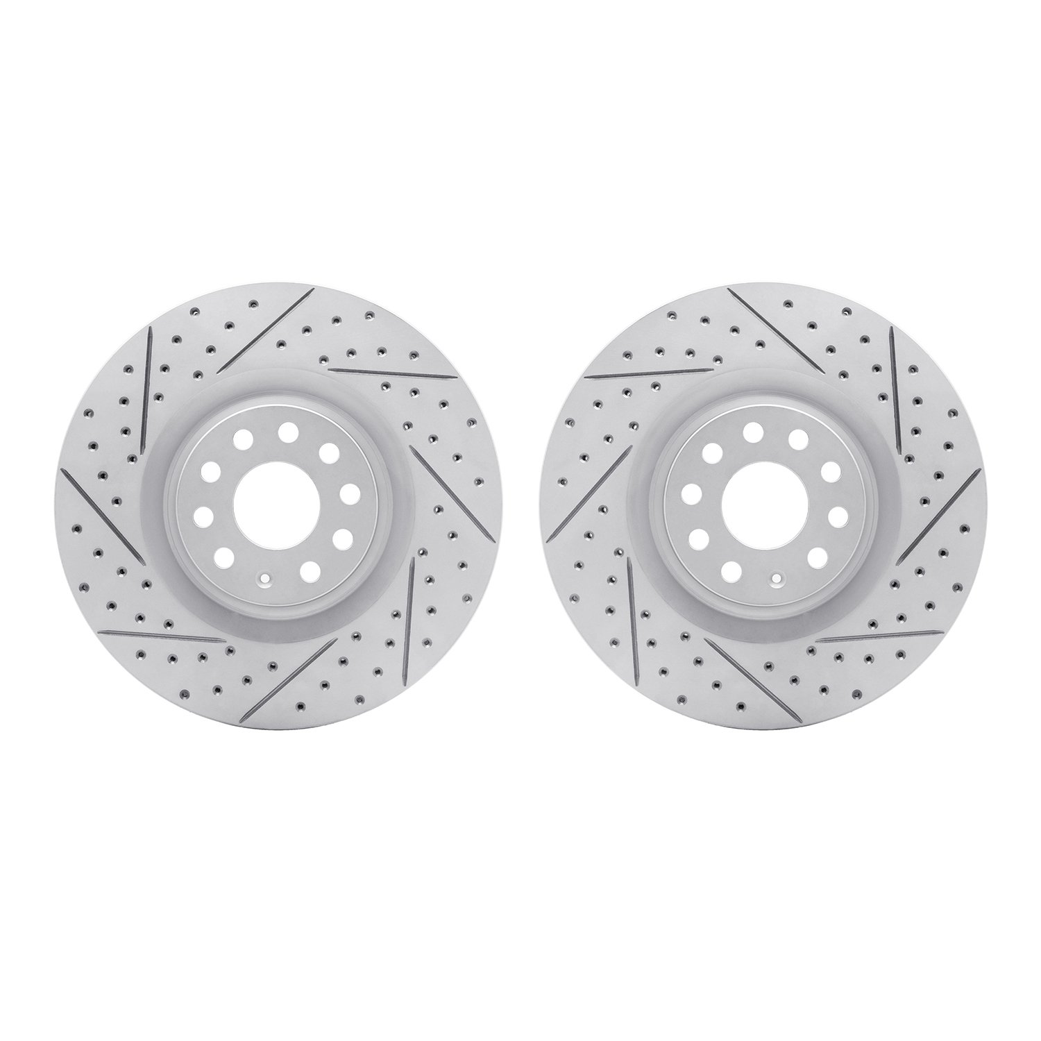 2002-74006 Geoperformance Drilled/Slotted Brake Rotors, 2006-2013 Audi/Volkswagen, Position: Front