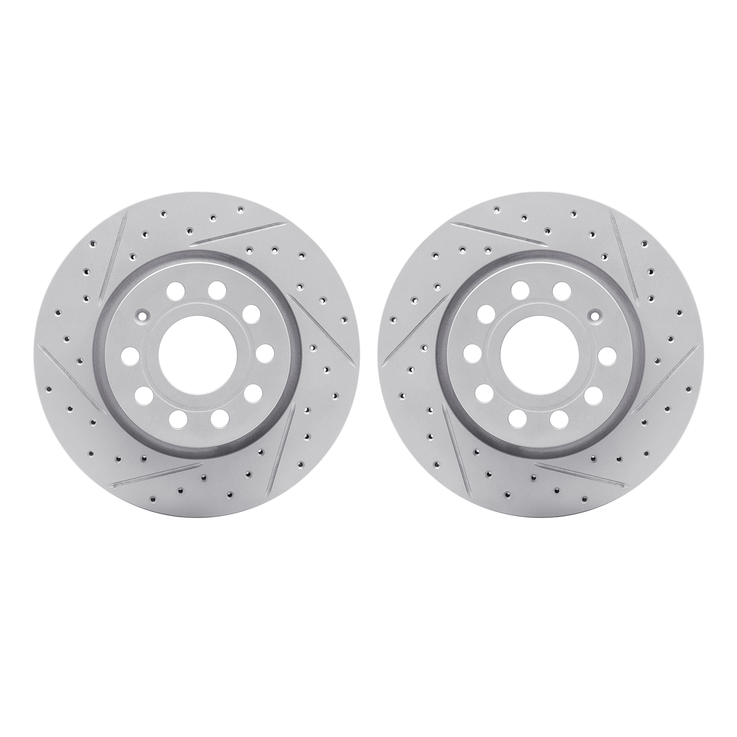 2002-74014 Geoperformance Drilled/Slotted Brake Rotors, 2005-2015 Audi/Volkswagen, Position: Front