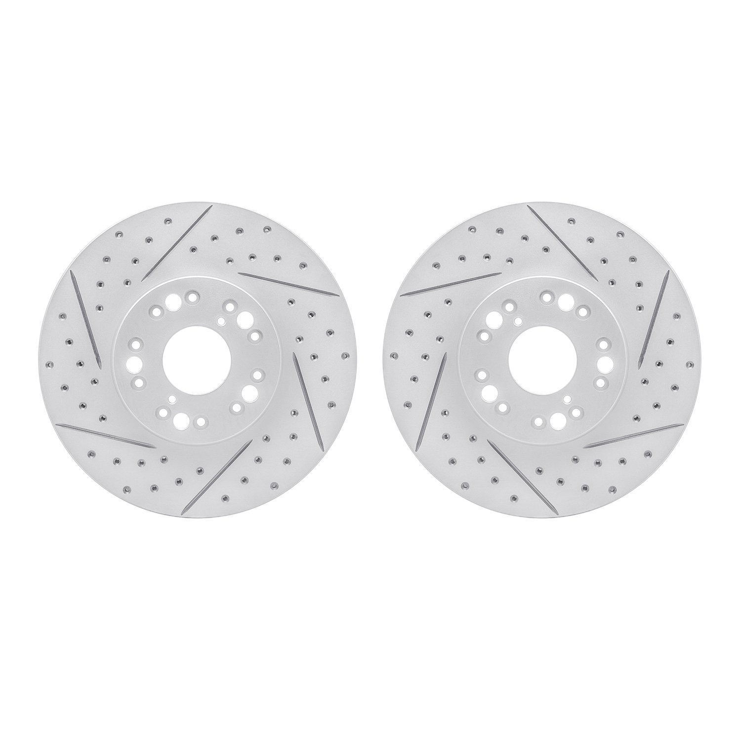 2002-75002 Geoperformance Drilled/Slotted Brake Rotors, 1992-2010 Lexus/Toyota/Scion, Position: Front