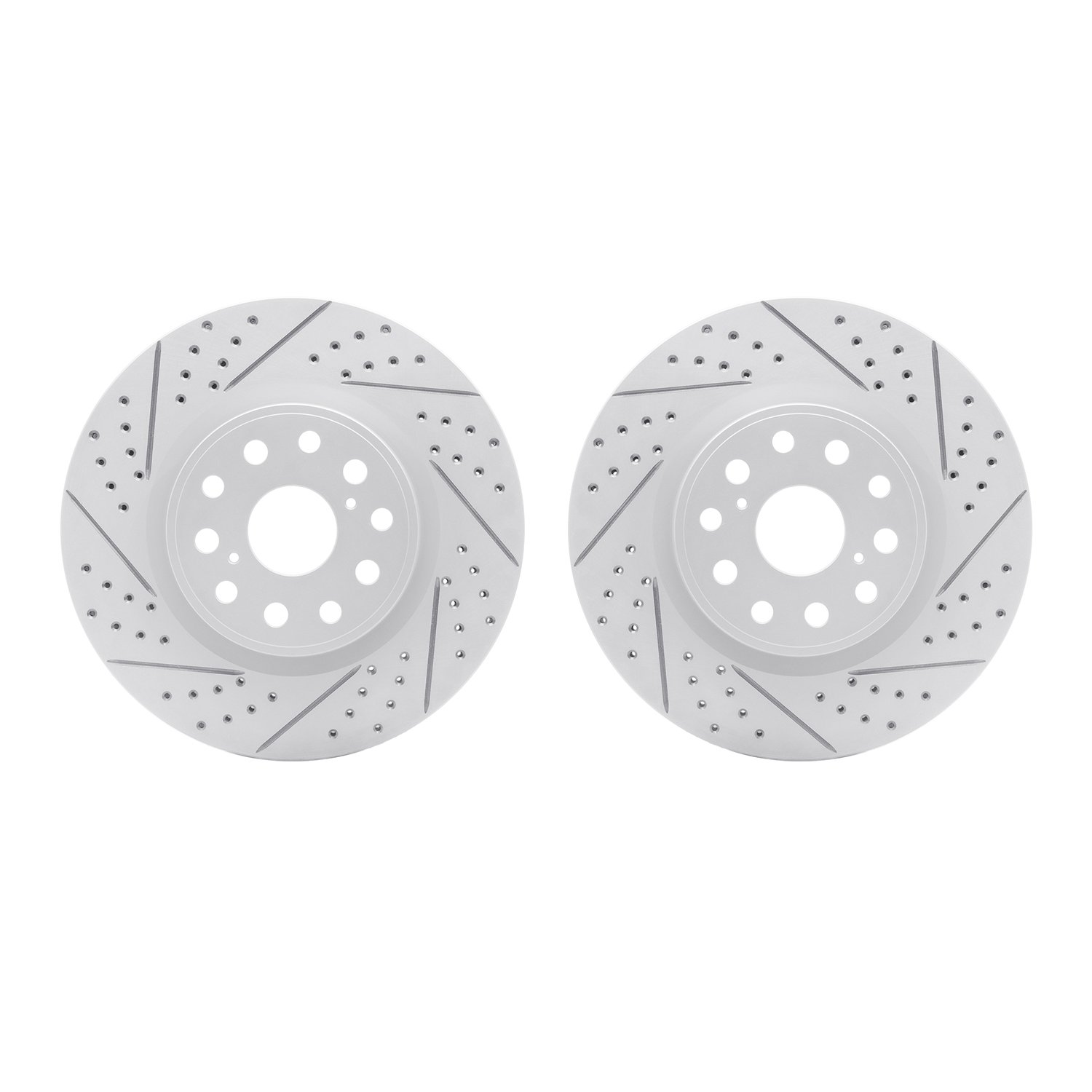 2002-75012 Geoperformance Drilled/Slotted Brake Rotors, Fits Select Lexus/Toyota/Scion, Position: Front