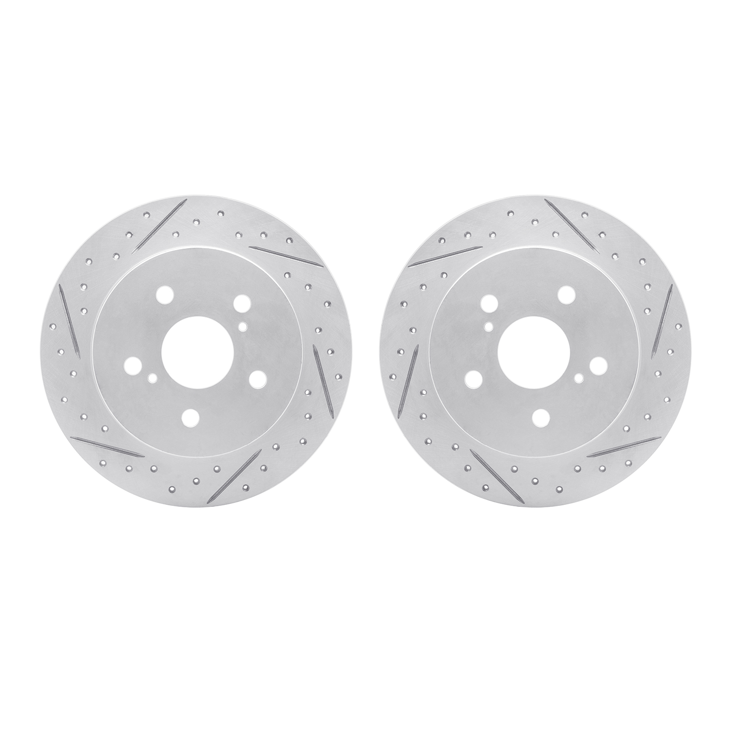 2002-75016 Geoperformance Drilled/Slotted Brake Rotors, Fits Select Lexus/Toyota/Scion, Position: Rear