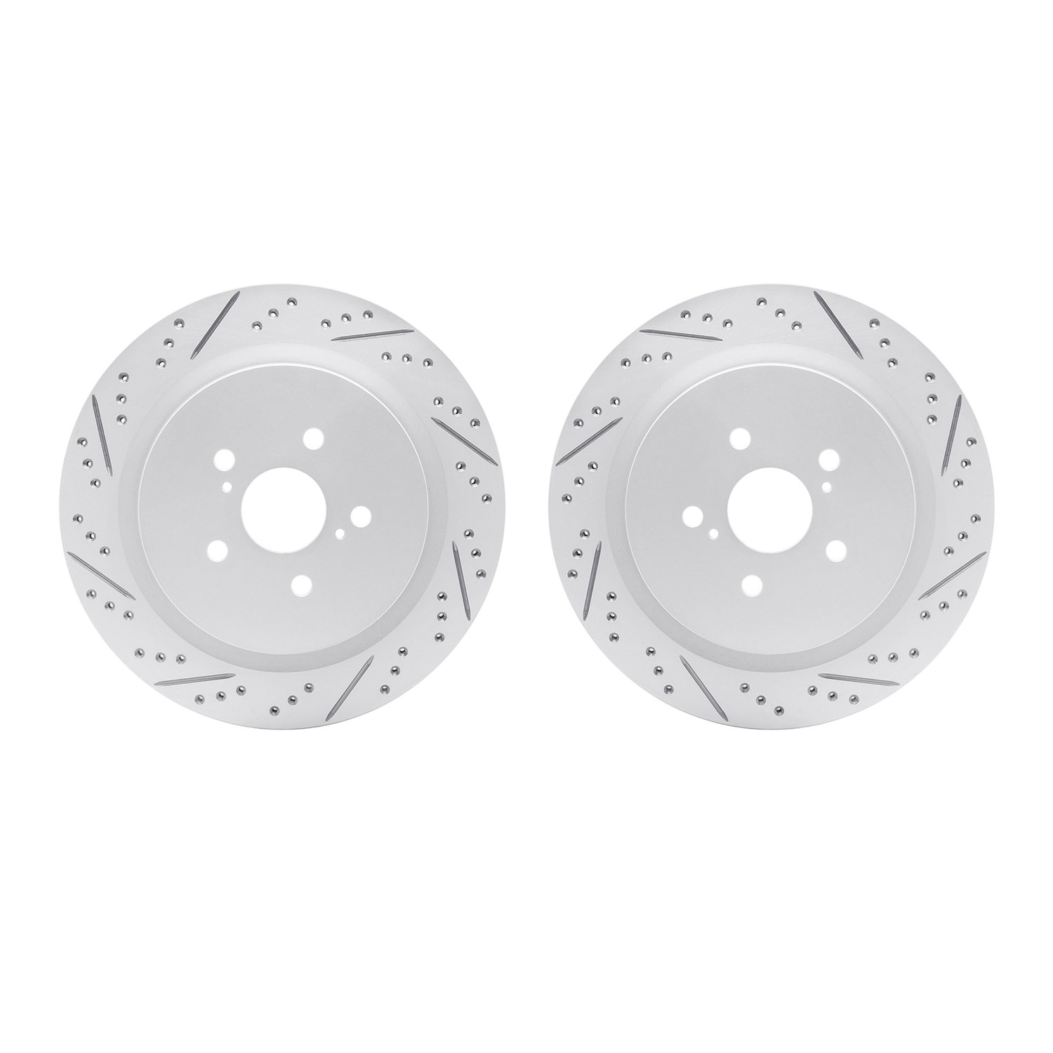 2002-75027 Geoperformance Drilled/Slotted Brake Rotors, Fits Select Lexus/Toyota/Scion, Position: Rear