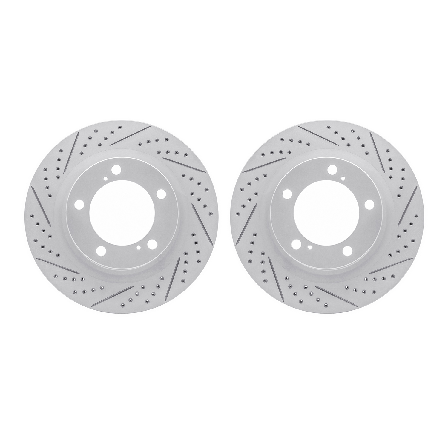 2002-76012 Geoperformance Drilled/Slotted Brake Rotors, Fits Select Lexus/Toyota/Scion, Position: Front
