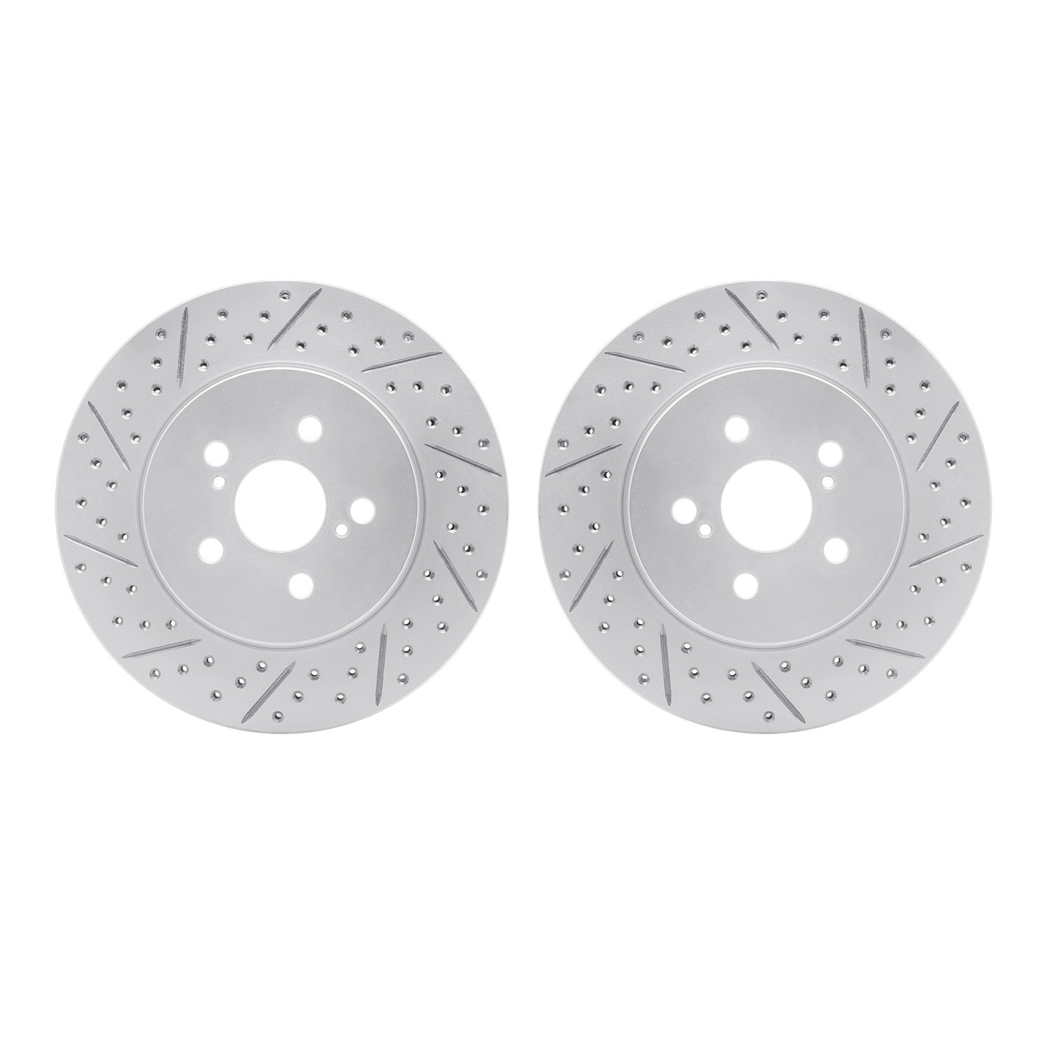 2002-76024 Geoperformance Drilled/Slotted Brake Rotors, Fits Select Lexus/Toyota/Scion, Position: Front