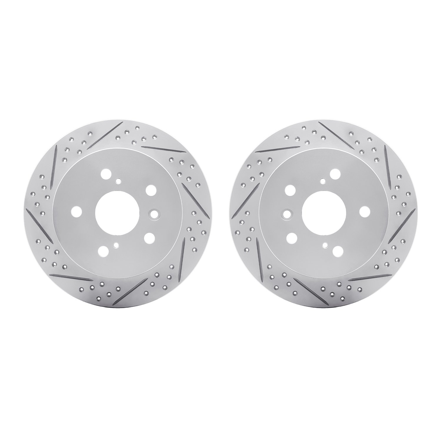 2002-76043 Geoperformance Drilled/Slotted Brake Rotors, 2012-2018 Lexus/Toyota/Scion, Position: Rear