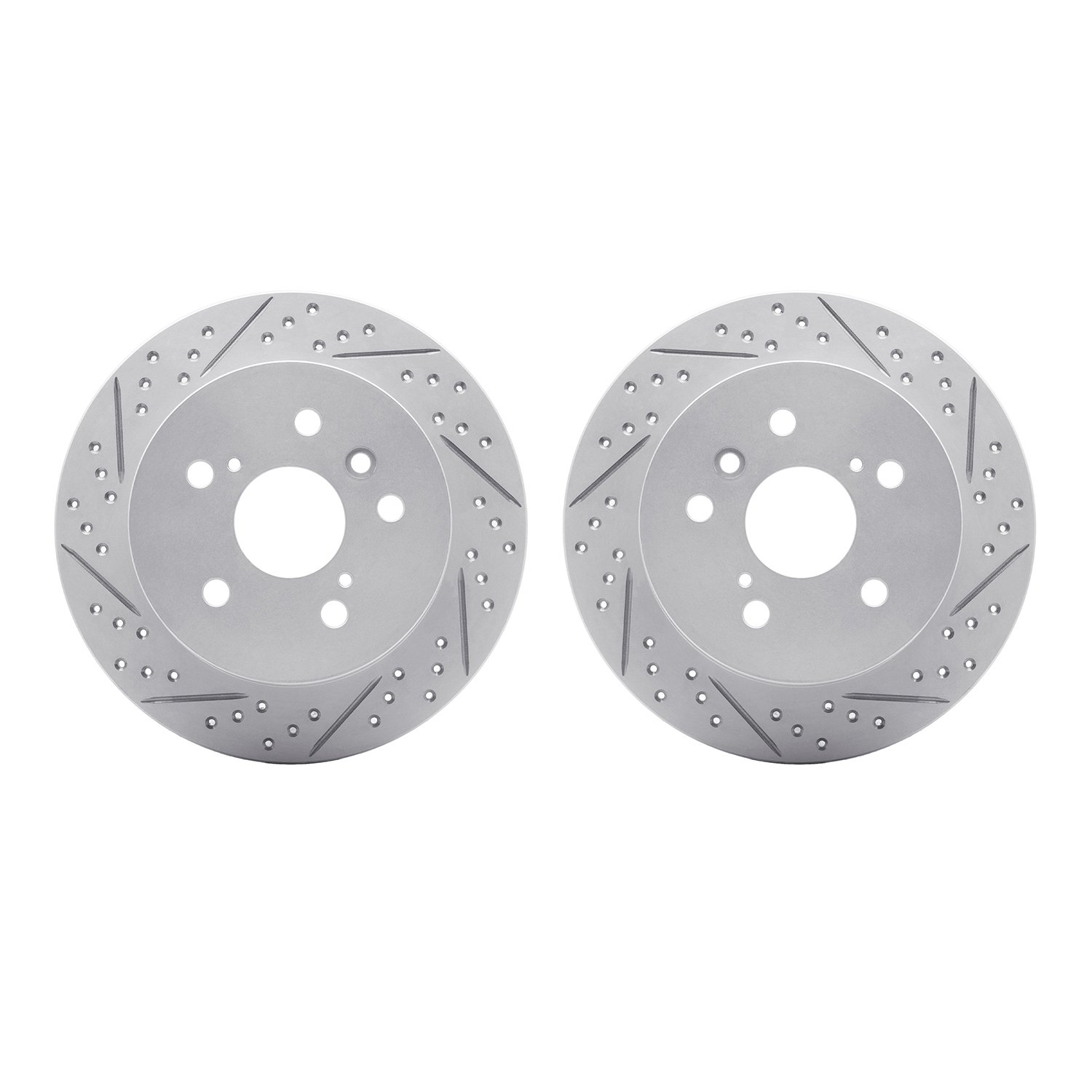 2002-76044 Geoperformance Drilled/Slotted Brake Rotors, 2007-2012 Lexus/Toyota/Scion, Position: Rear