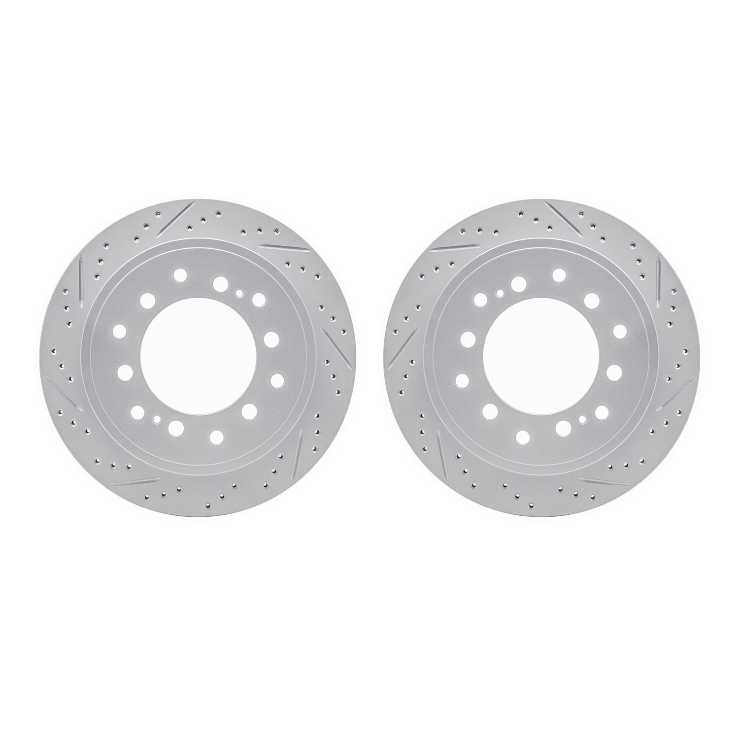 2002-76045 Geoperformance Drilled/Slotted Brake Rotors, Fits Select Lexus/Toyota/Scion, Position: Rear