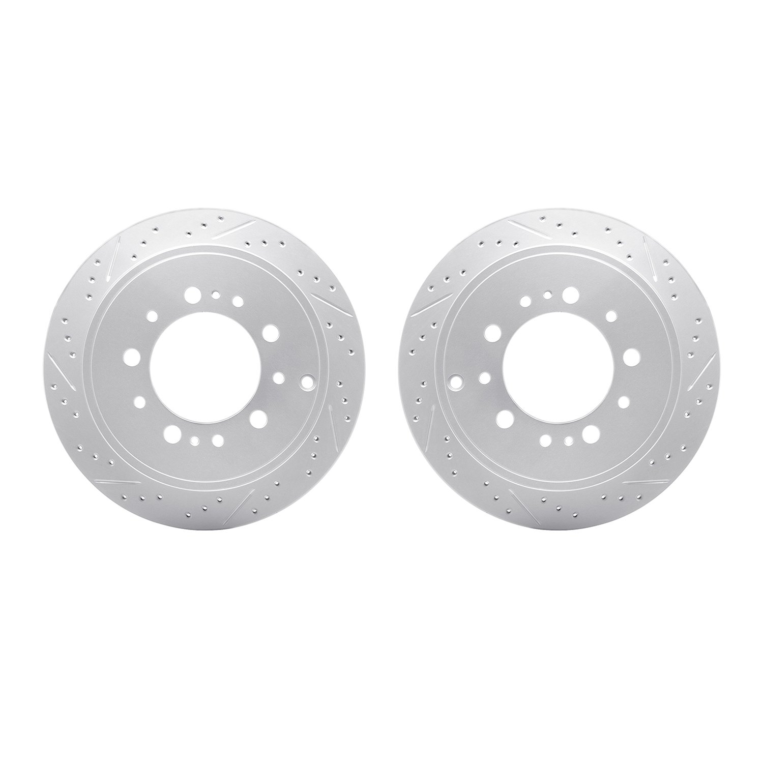 2002-76049 Geoperformance Drilled/Slotted Brake Rotors, Fits Select Lexus/Toyota/Scion, Position: Rear