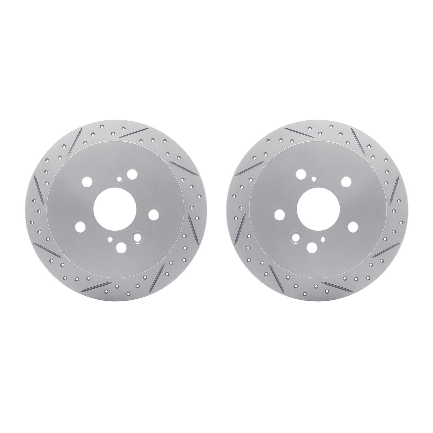2002-76051 Geoperformance Drilled/Slotted Brake Rotors, 2004-2009 Lexus/Toyota/Scion, Position: Rear