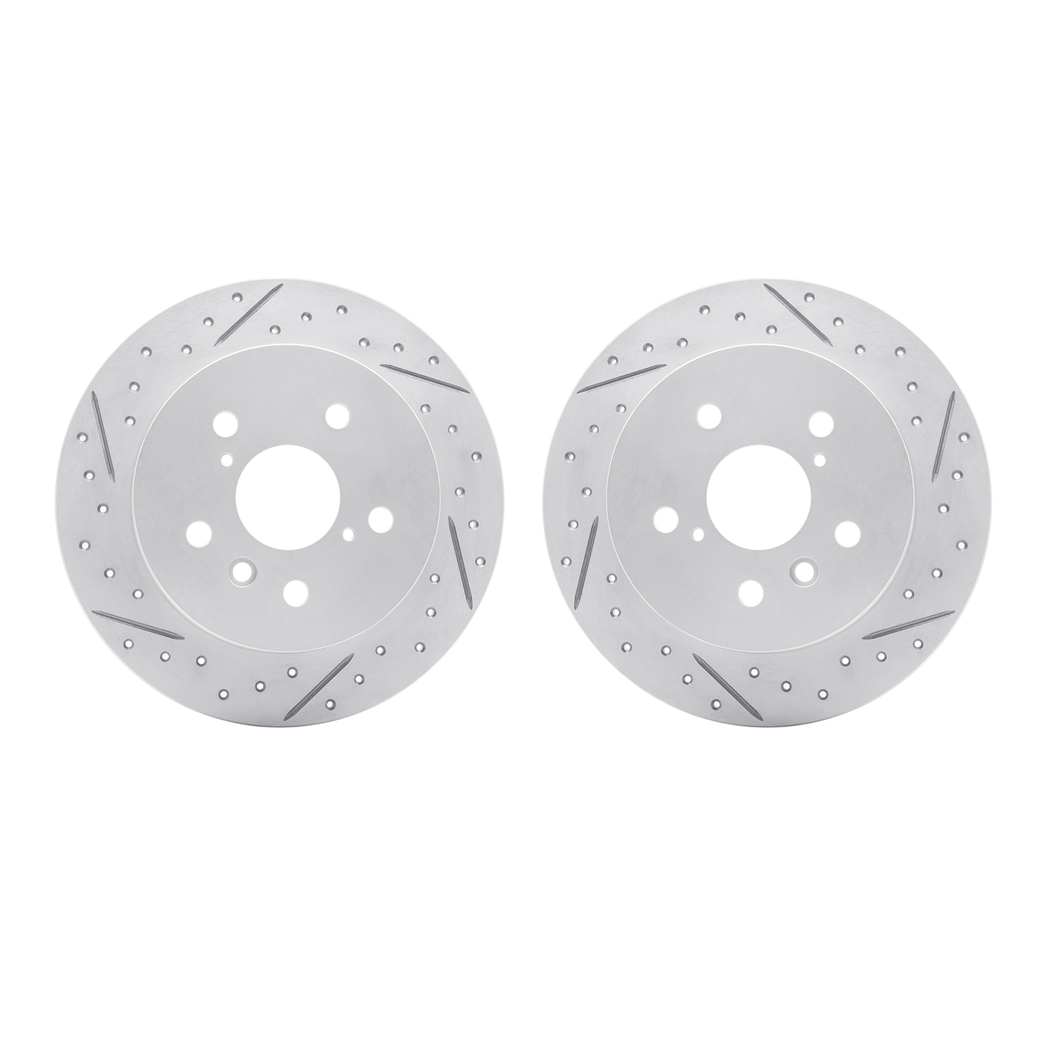 2002-76058 Geoperformance Drilled/Slotted Brake Rotors, Fits Select Lexus/Toyota/Scion, Position: Rear
