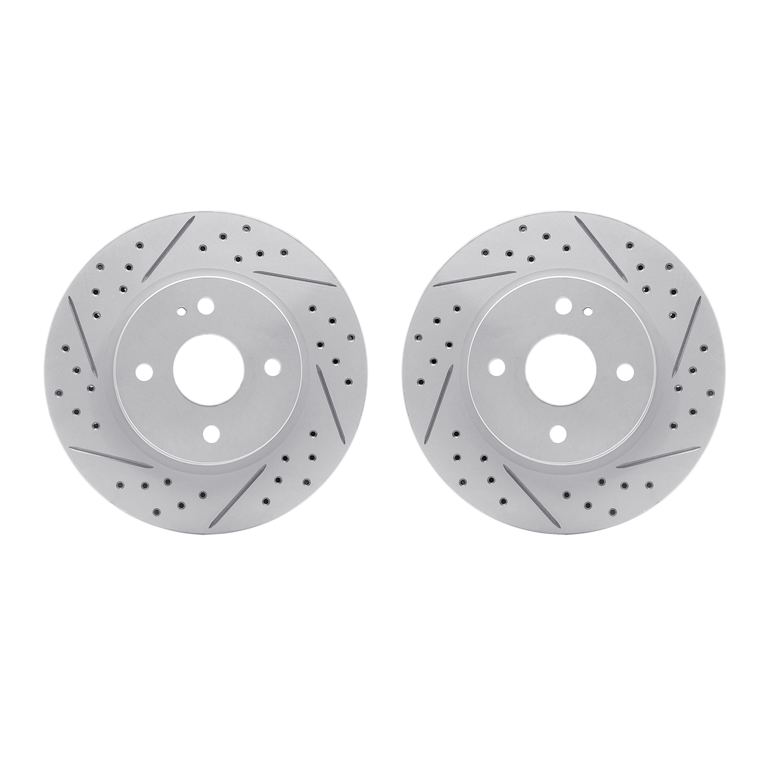 2002-80003 Geoperformance Drilled/Slotted Brake Rotors, 2011-2015 Ford/Lincoln/Mercury/Mazda, Position: Front
