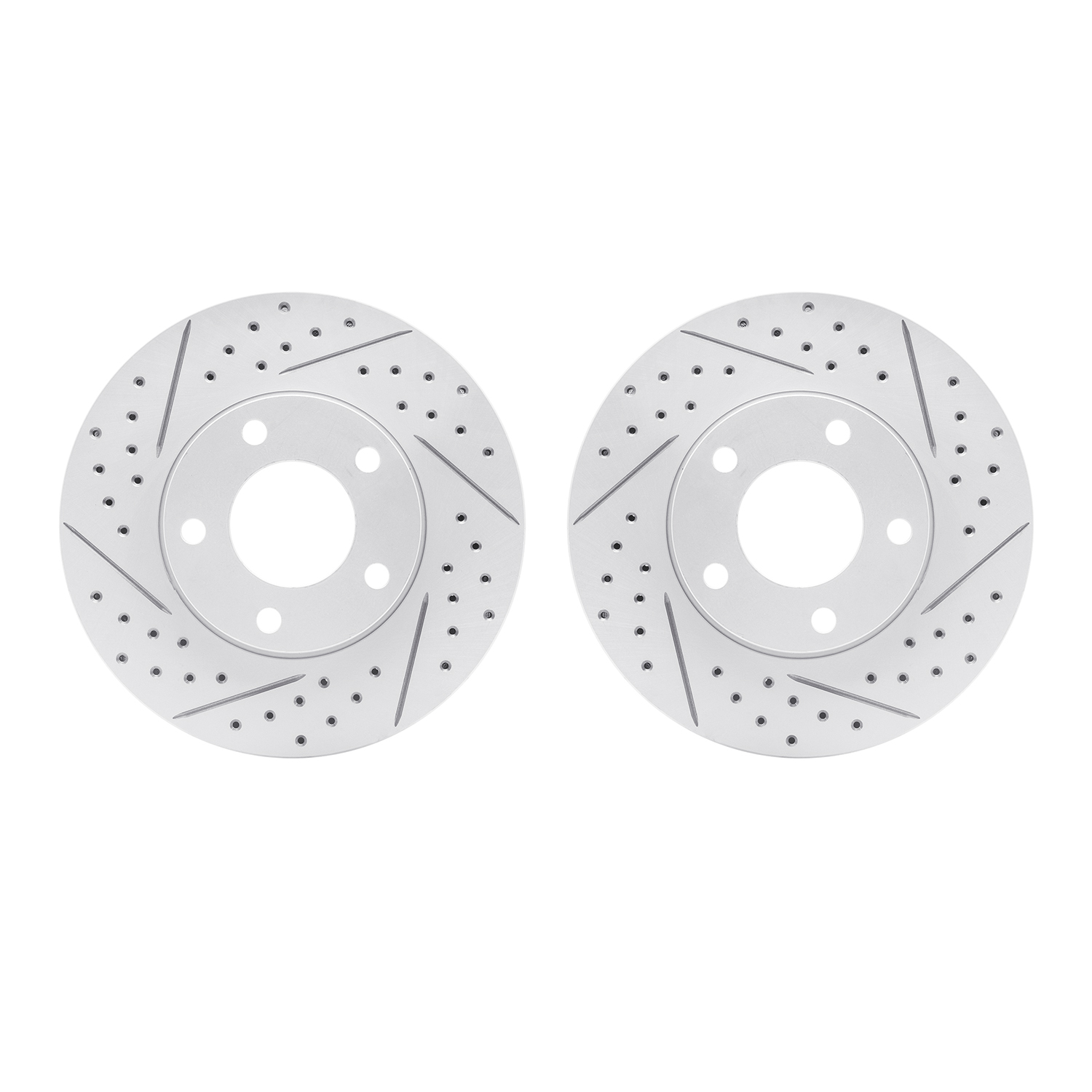 2002-80004 Geoperformance Drilled/Slotted Brake Rotors, 2004-2013 Ford/Lincoln/Mercury/Mazda, Position: Front