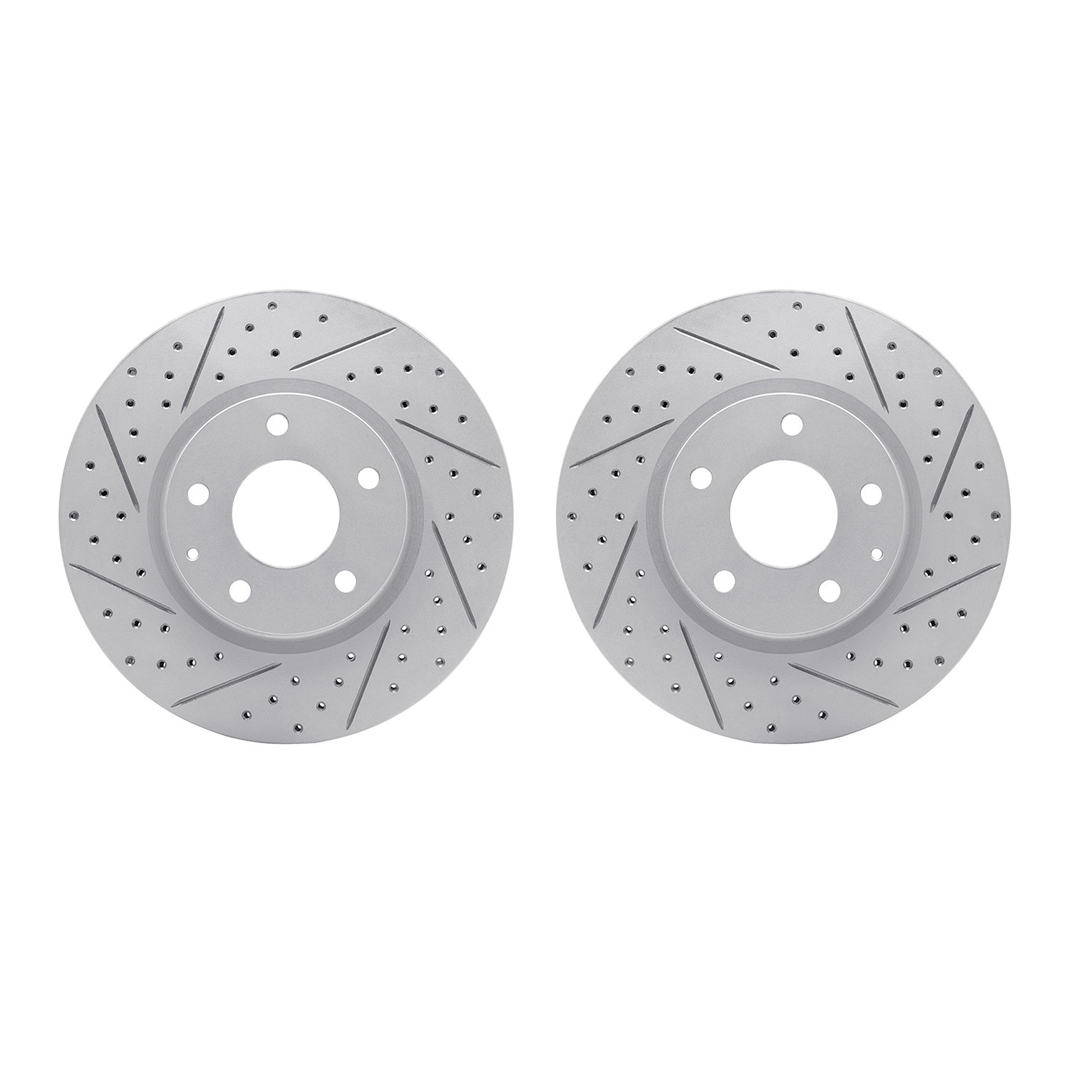 2002-80013 Geoperformance Drilled/Slotted Brake Rotors, 2013-2015 Ford/Lincoln/Mercury/Mazda, Position: Front
