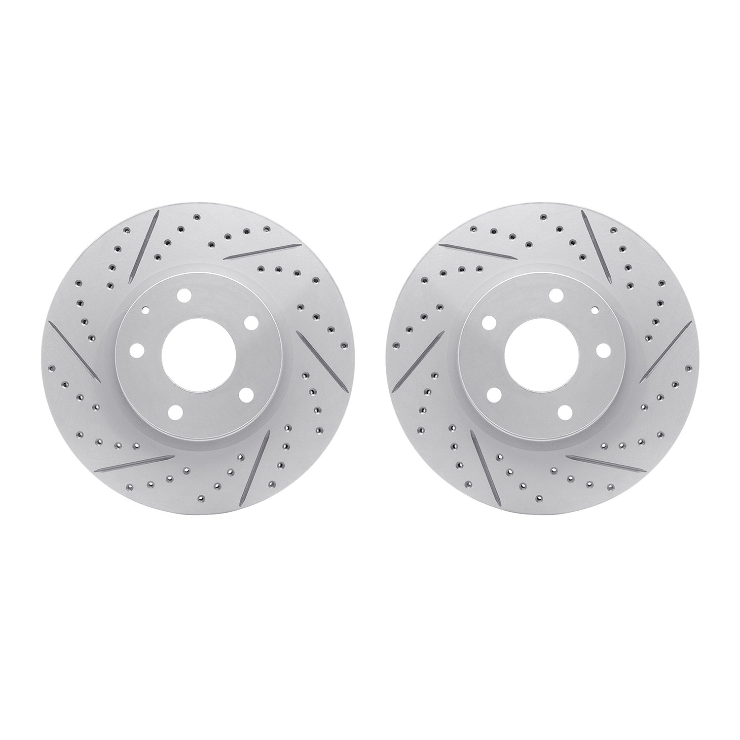2002-80014 Geoperformance Drilled/Slotted Brake Rotors, 2016-2019 Ford/Lincoln/Mercury/Mazda, Position: Front