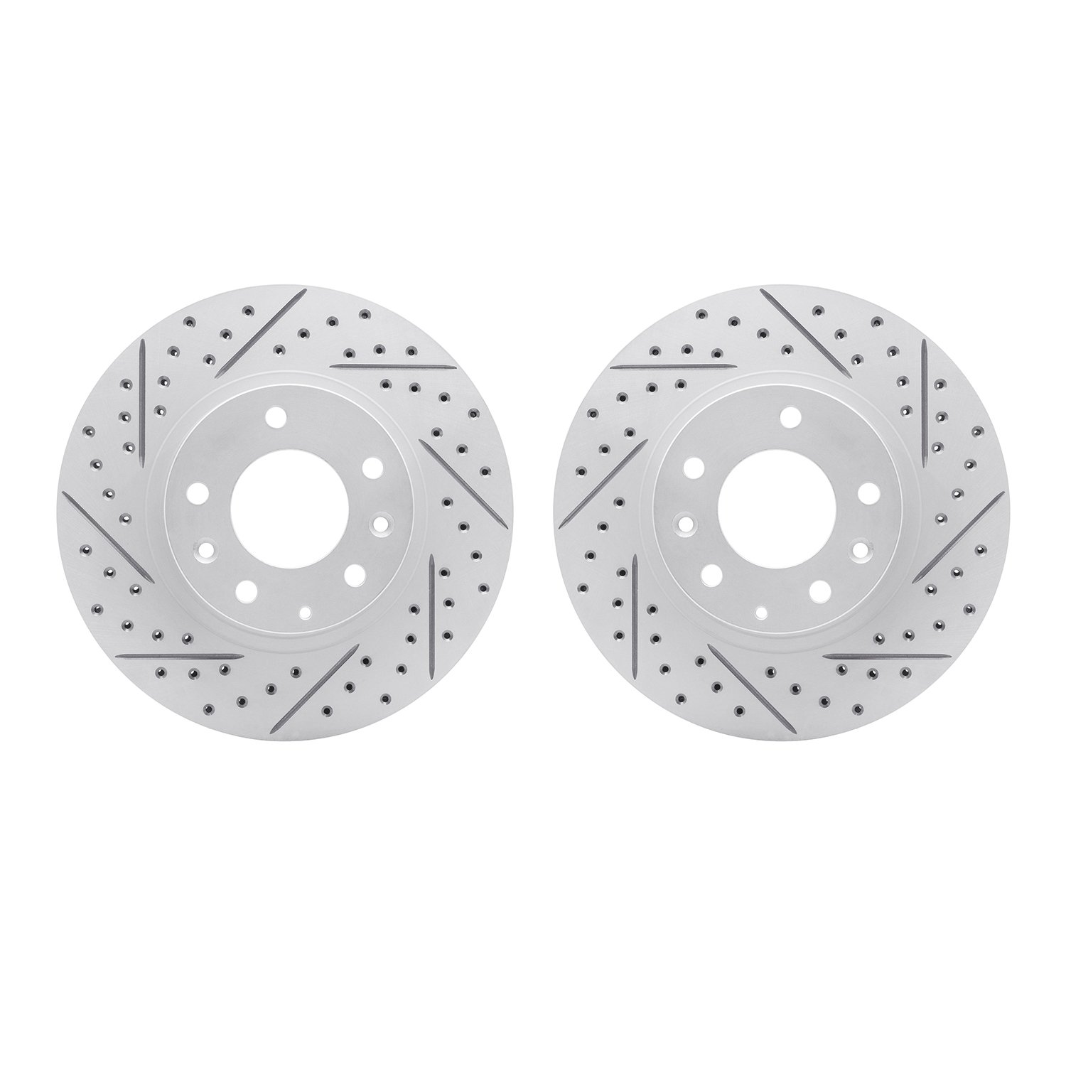 2002-80025 Geoperformance Drilled/Slotted Brake Rotors, 1993-1995 Ford/Lincoln/Mercury/Mazda, Position: Front