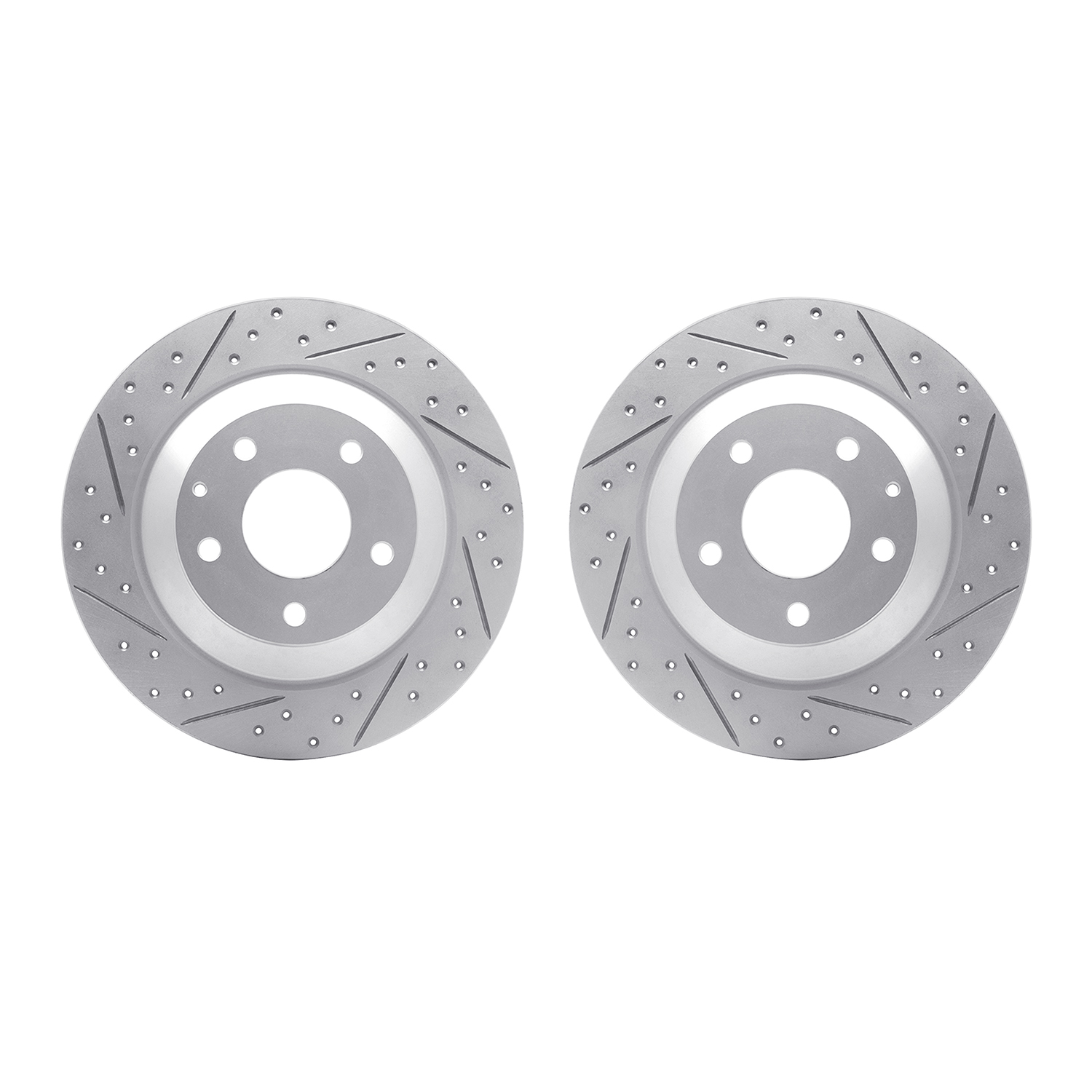 2002-80039 Geoperformance Drilled/Slotted Brake Rotors, 2013-2018 Ford/Lincoln/Mercury/Mazda, Position: Rear