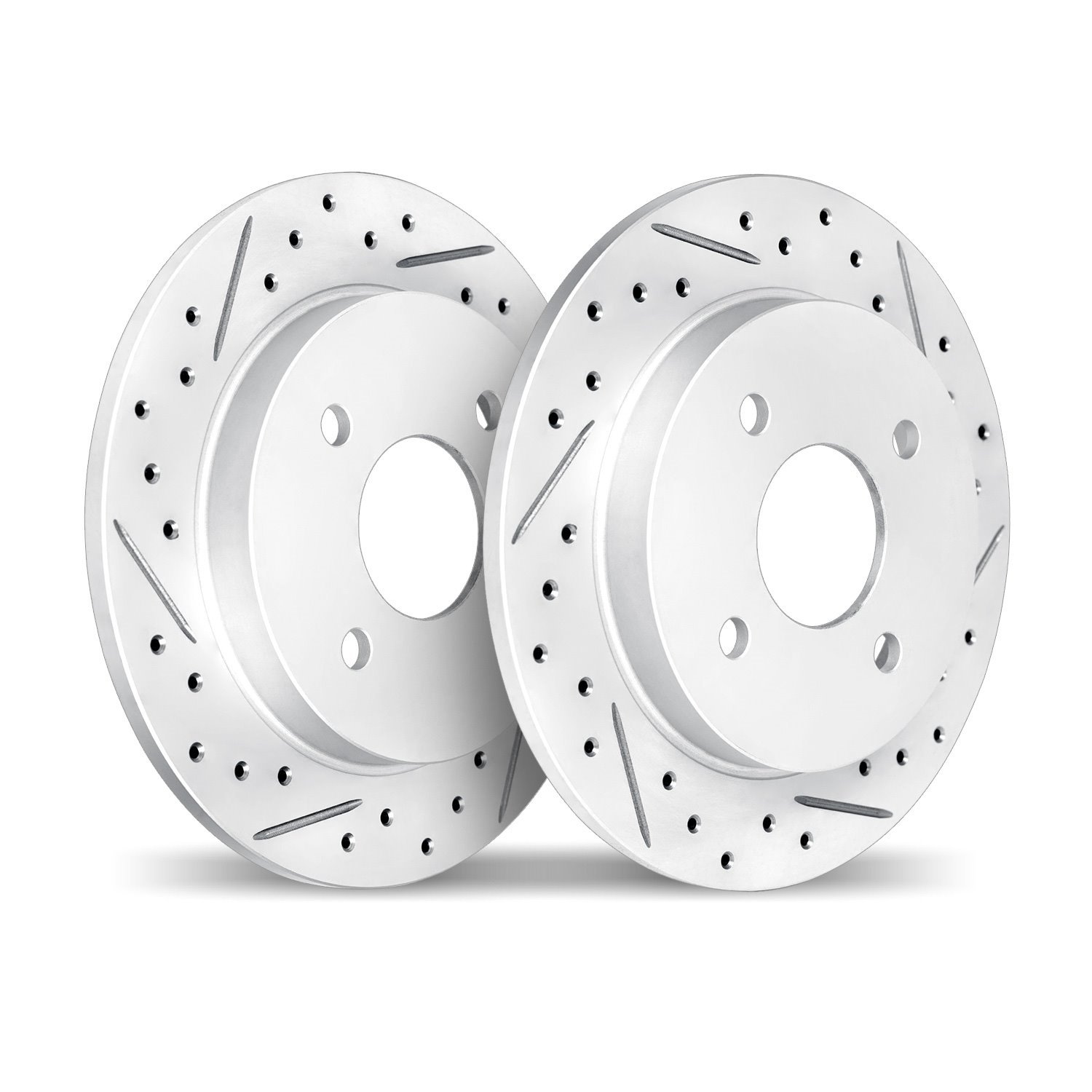 2002-80044 Geoperformance Drilled/Slotted Brake Rotors, 1990-1993 Ford/Lincoln/Mercury/Mazda, Position: Rear
