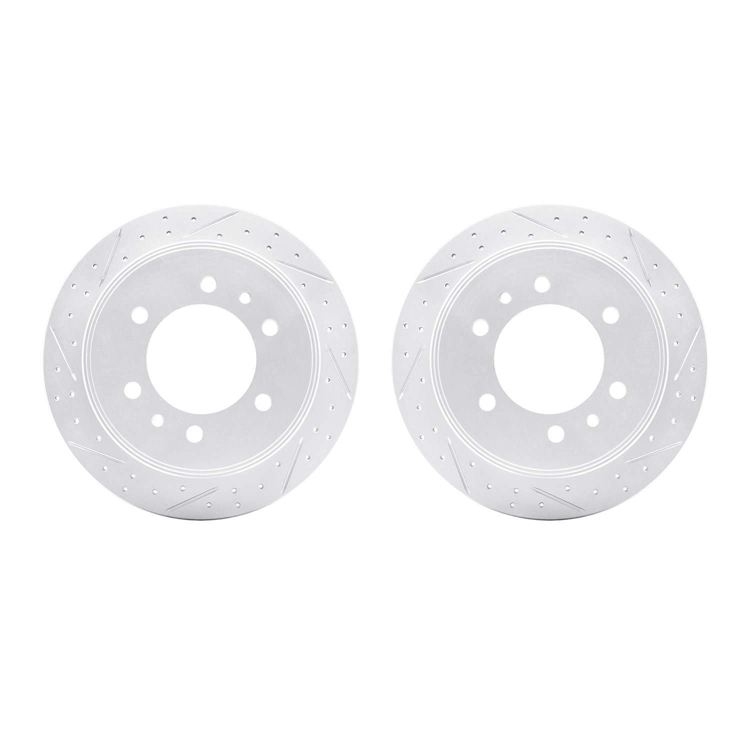 2002-93001 Geoperformance Drilled/Slotted Brake Rotors, 2006-2010 GM, Position: Rear