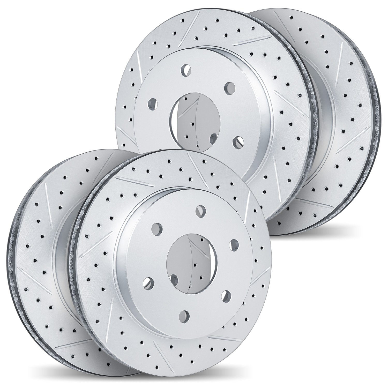 2004-40058 Geoperformance Drilled/Slotted Brake Rotors, Fits Select Multiple Makes/Models, Position: Front and Rear