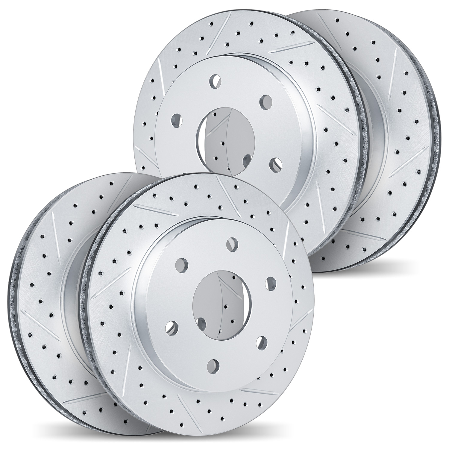 2004-47016 Geoperformance Drilled/Slotted Brake Rotors, 2015-2020 GM, Position: Front and Rear