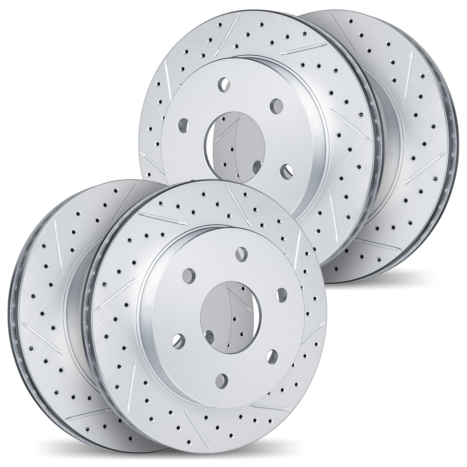 2004-48000 Geoperformance Drilled/Slotted Brake Rotors, 2007-2017 GM, Position: Front and Rear