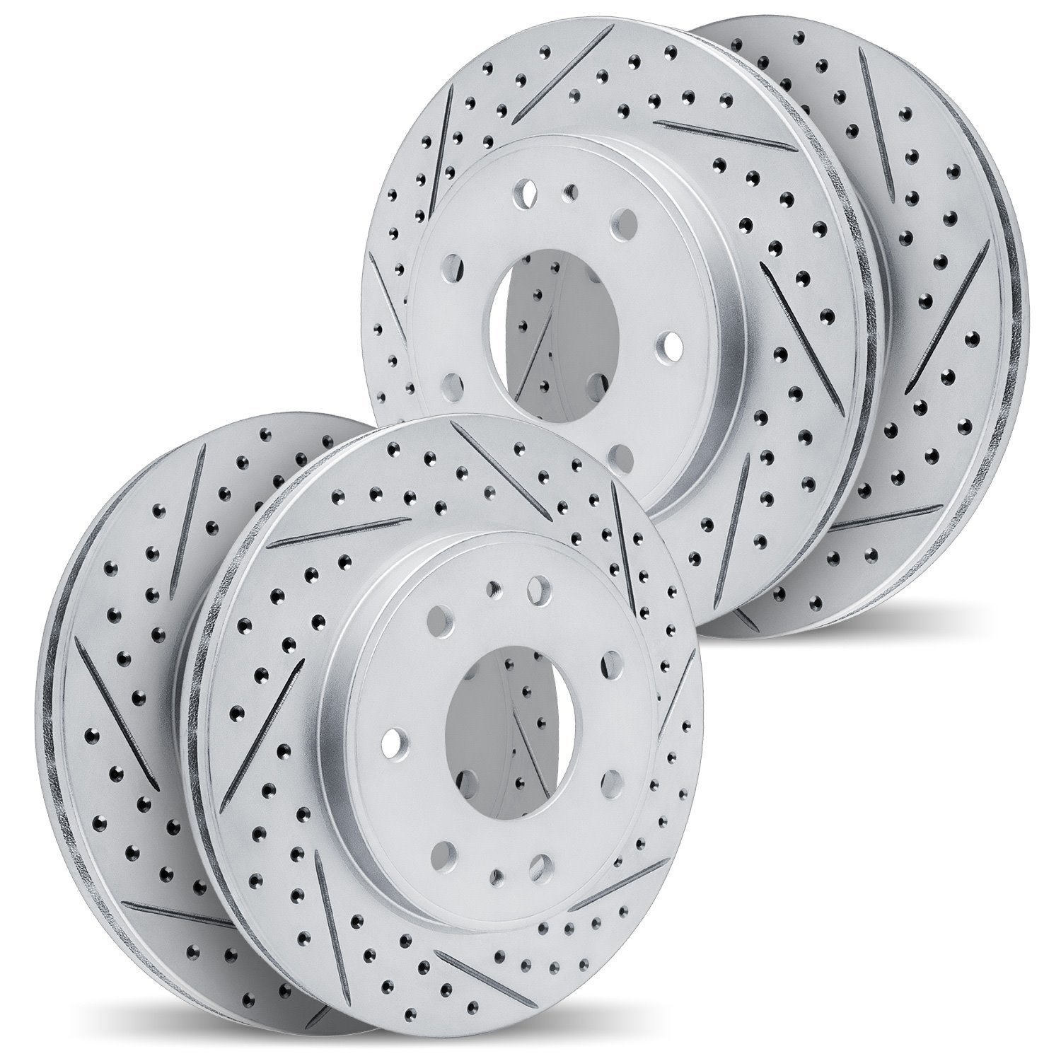 2004-54092 Geoperformance Drilled/Slotted Brake Rotors, 2012-2014 Ford/Lincoln/Mercury/Mazda, Position: Front and Rear