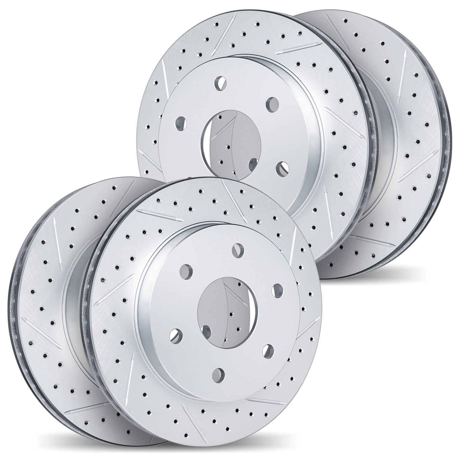 2004-54093 Geoperformance Drilled/Slotted Brake Rotors, 2015-2017 Ford/Lincoln/Mercury/Mazda, Position: Front and Rear