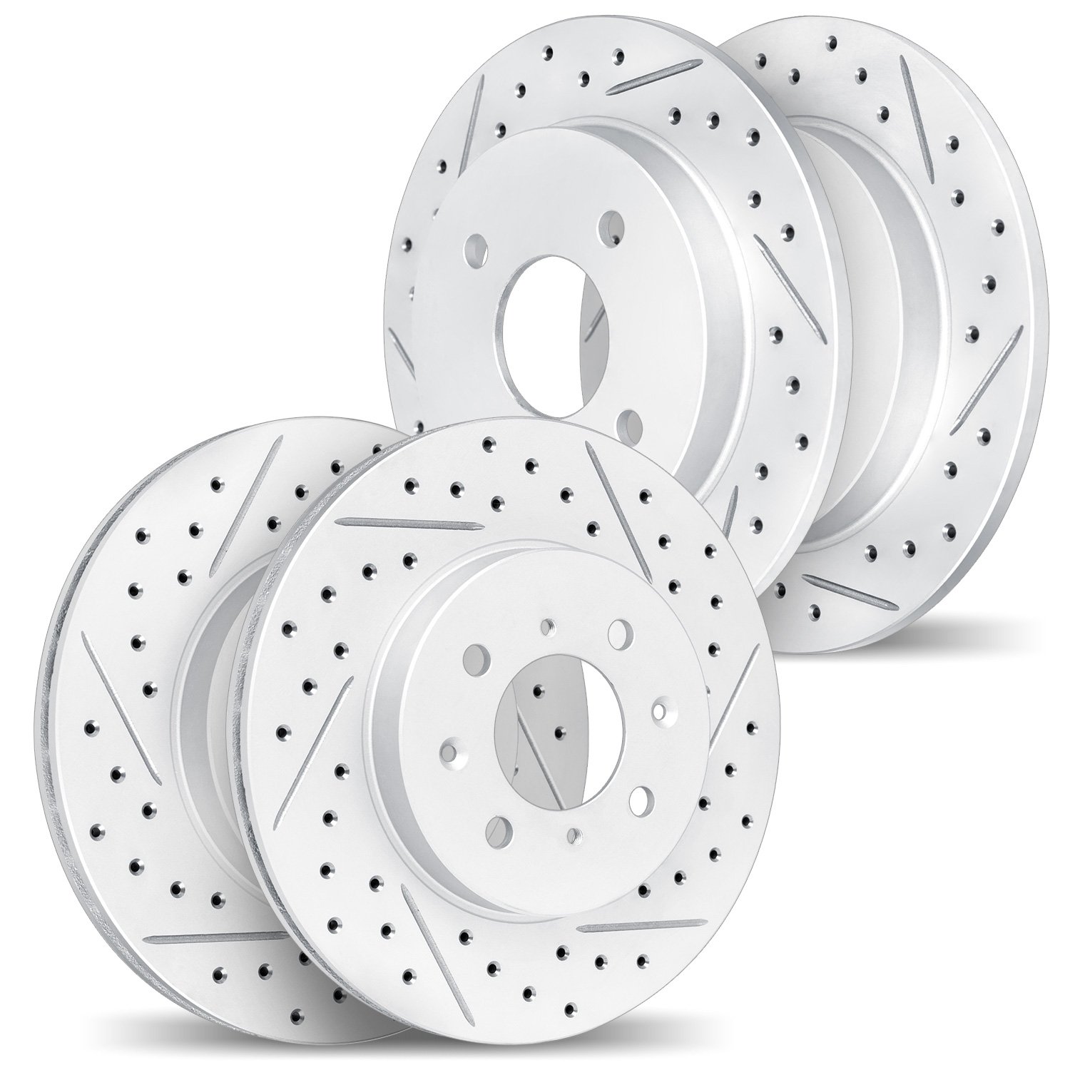 2004-80000 Geoperformance Drilled/Slotted Brake Rotors, Fits Select Multiple Makes/Models, Position: Front and Rear
