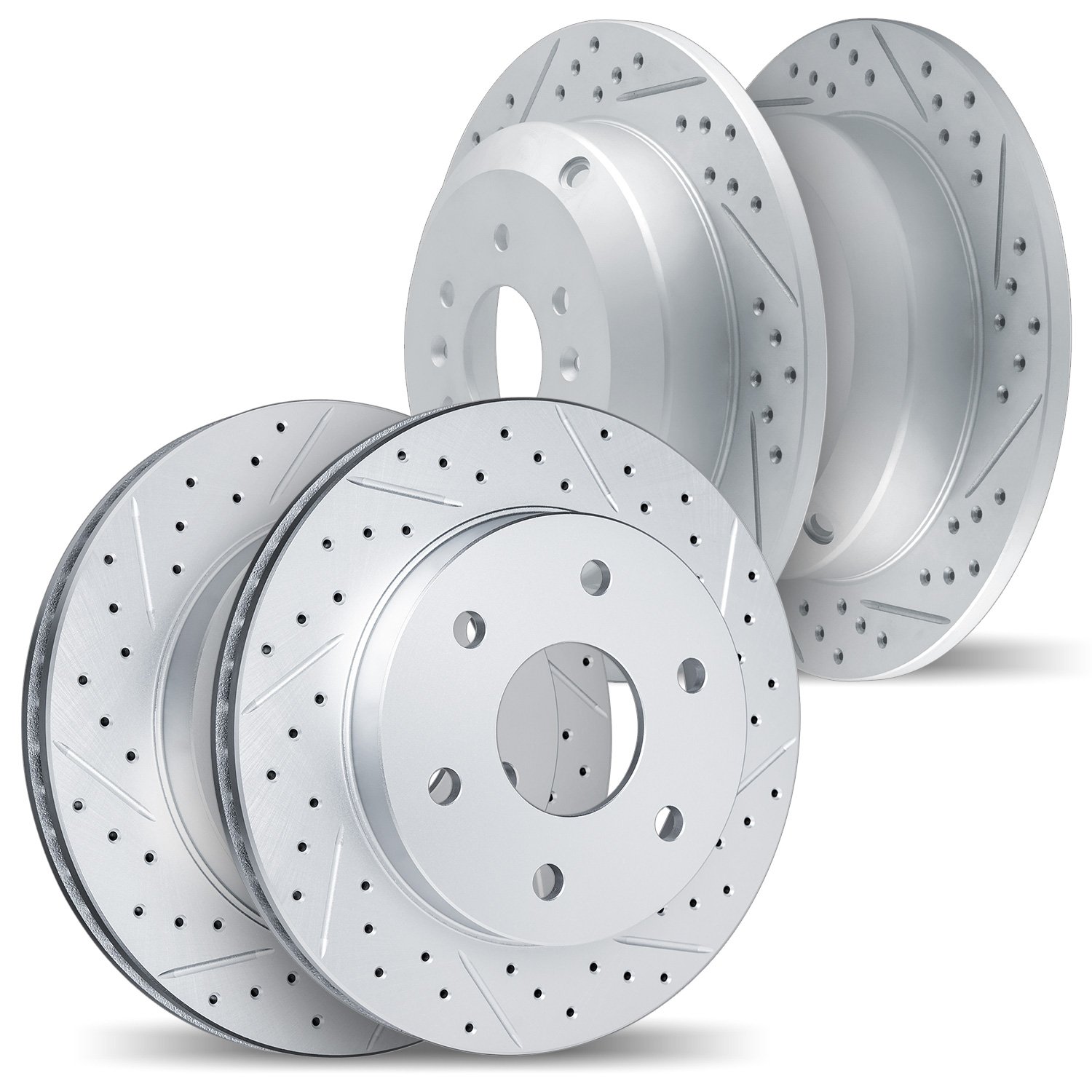 Geoperformance Drilled/Slotted Brake Rotors, 2006-2010 GM