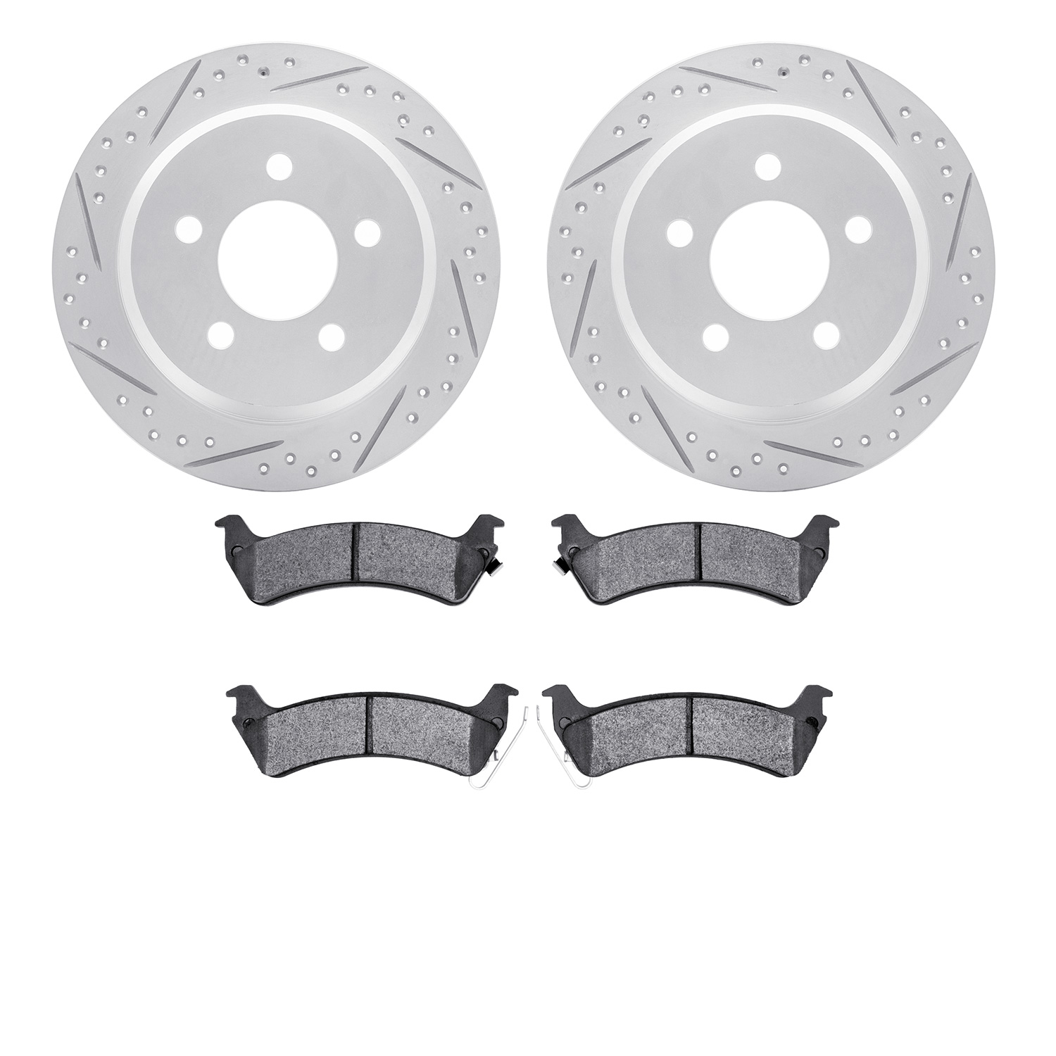 Geoperformance Drilled/Slotted Brake Rotors with Ultimate-Duty
