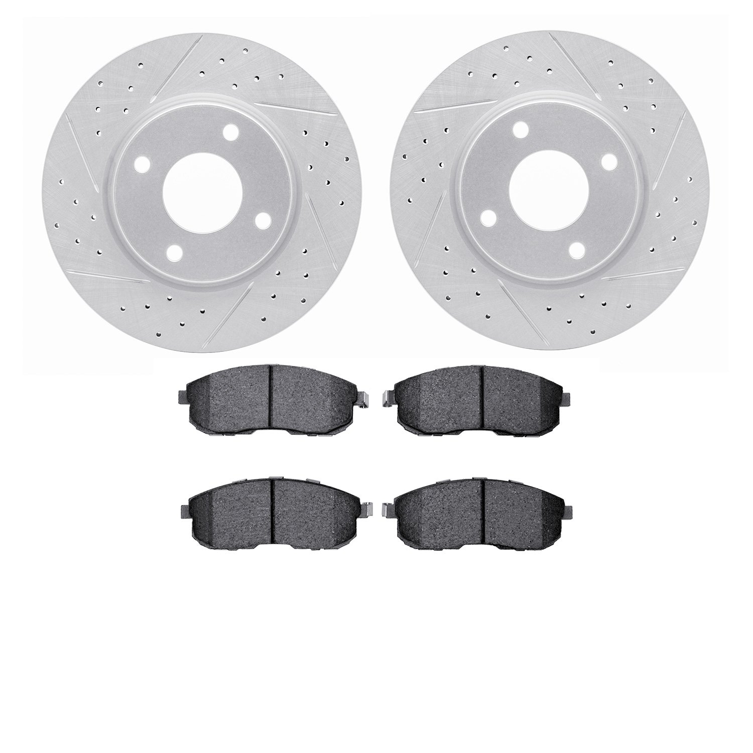 Geoperformance Drilled/Slotted Rotors w/5000 Euro Ceramic Brake