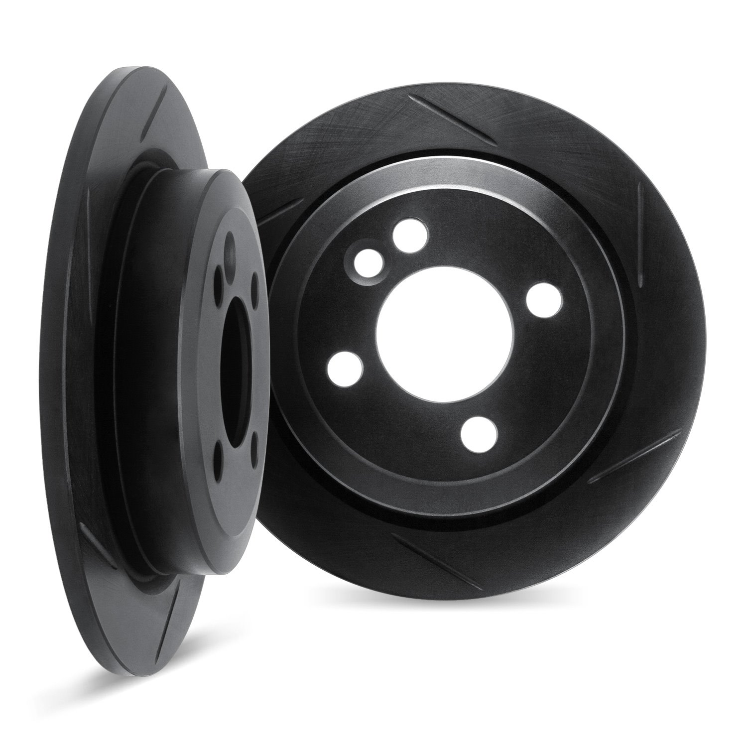 Slotted Brake Rotors [Black], 2009-2014 Mini