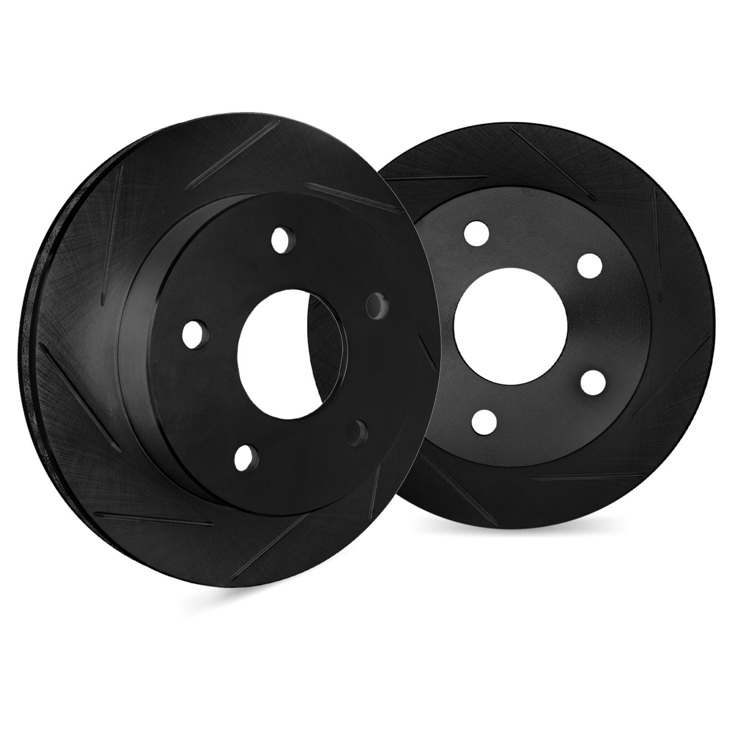 Slotted Brake Rotors [Black], 2007-2012 Mopar