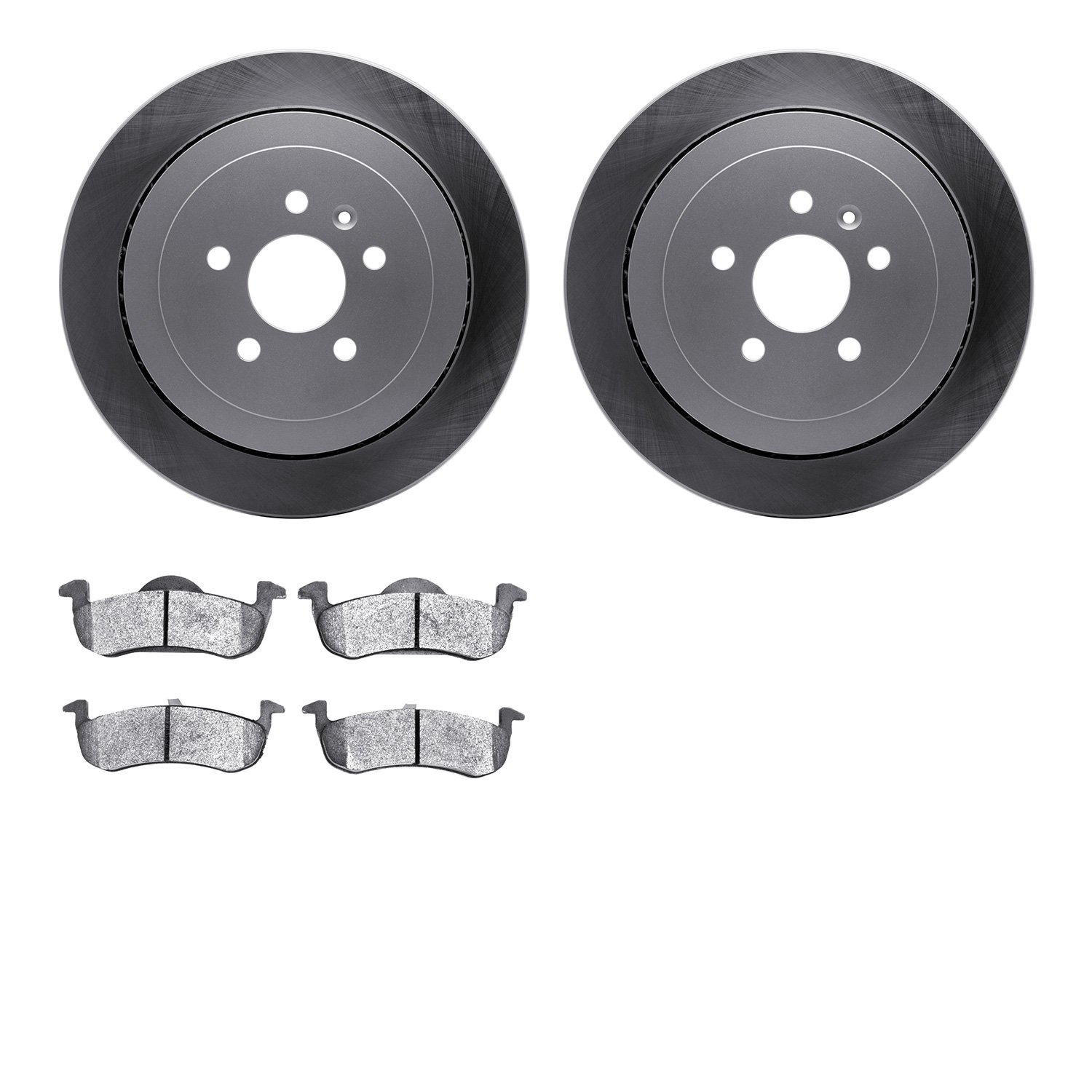 4202-55021 Geospec Brake Rotors w/Heavy-Duty Brake Pads Kit, 2013-2016 Ford/Lincoln/Mercury/Mazda, Position: Rear