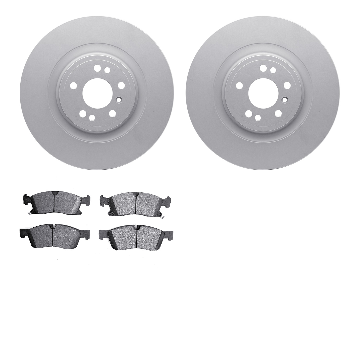 Geospec Brake Rotors w/Heavy-Duty Brake Pads Kit, 2013-2019