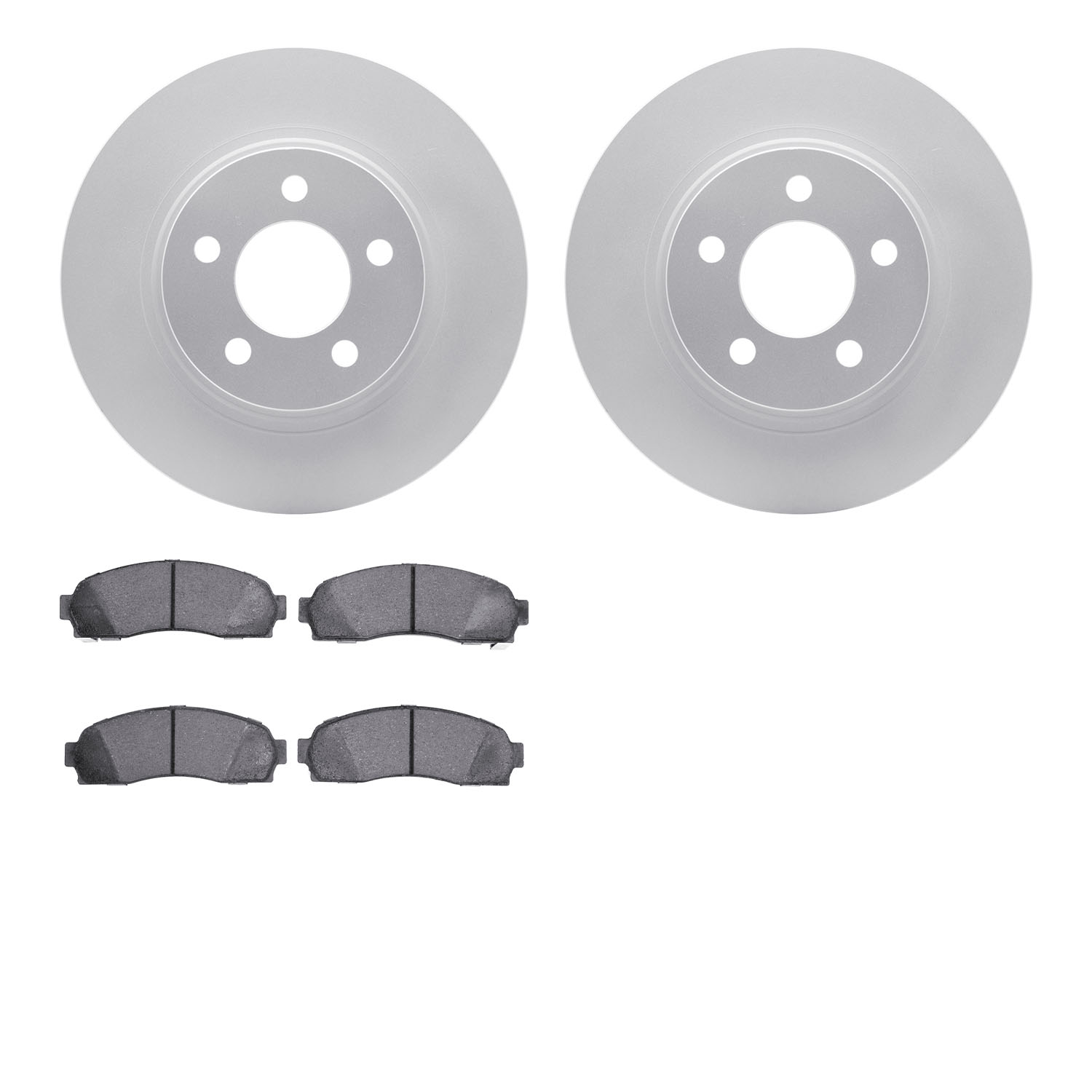 4202-99122 Geospec Brake Rotors w/Heavy-Duty Brake Pads Kit, 2001-2011 Ford/Lincoln/Mercury/Mazda, Position: Front