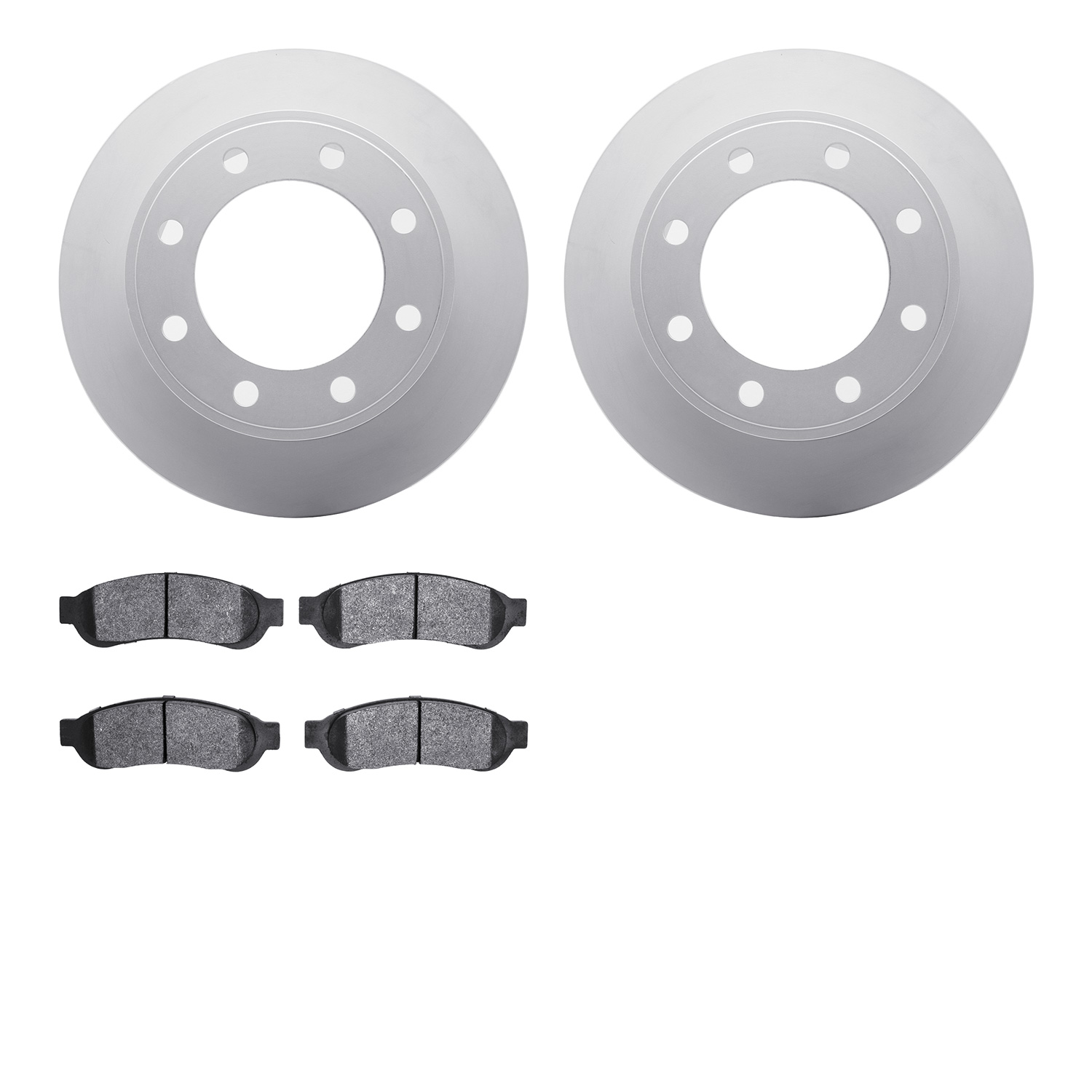 4202-99160 Geospec Brake Rotors w/Heavy-Duty Brake Pads Kit, 2006-2010 Ford/Lincoln/Mercury/Mazda, Position: Rear