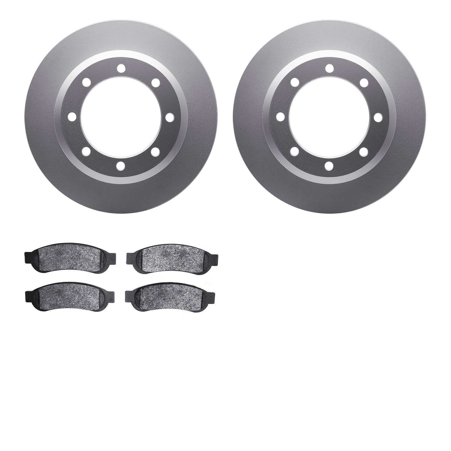 4202-99164 Geospec Brake Rotors w/Heavy-Duty Brake Pads Kit, 2010-2012 Ford/Lincoln/Mercury/Mazda, Position: Rear