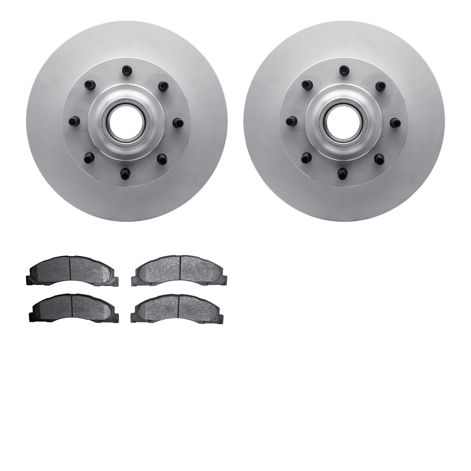 4202-99178 Geospec Brake Rotors w/Heavy-Duty Brake Pads Kit, Fits Select Ford/Lincoln/Mercury/Mazda, Position: Front