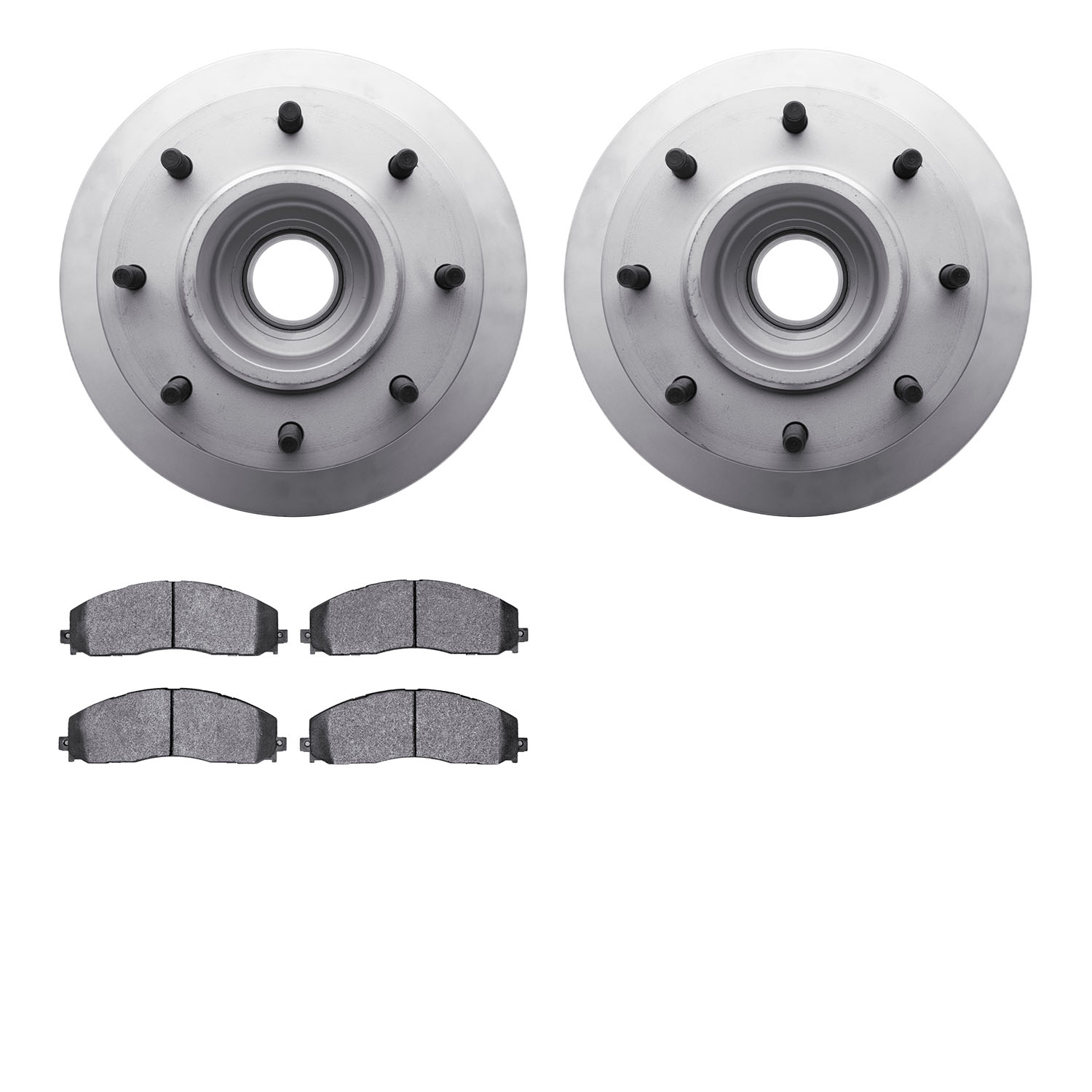4202-99194 Geospec Brake Rotors w/Heavy-Duty Brake Pads Kit, Fits Select Ford/Lincoln/Mercury/Mazda, Position: Front