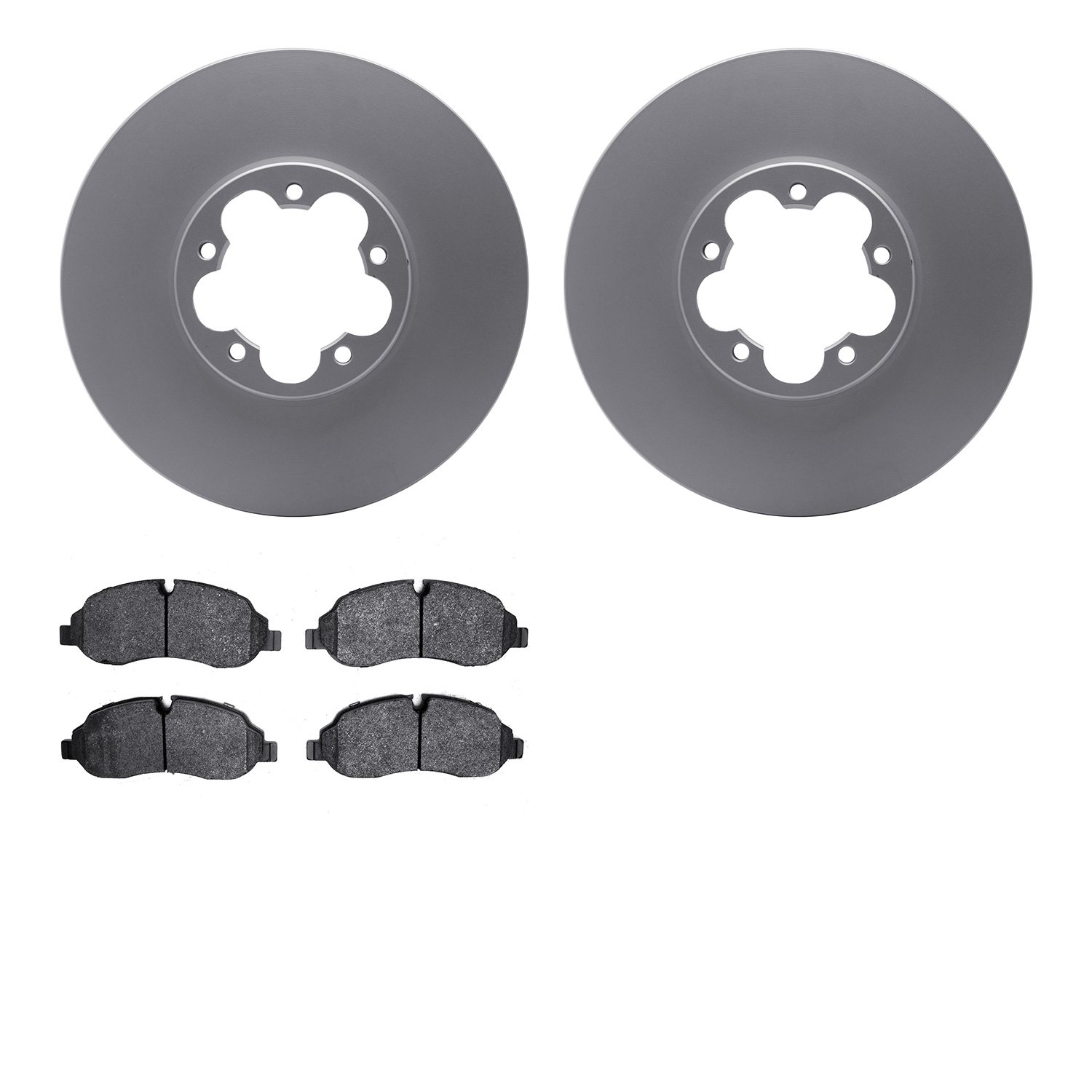 4202-99198 Geospec Brake Rotors w/Heavy-Duty Brake Pads Kit, Fits Select Ford/Lincoln/Mercury/Mazda, Position: Front
