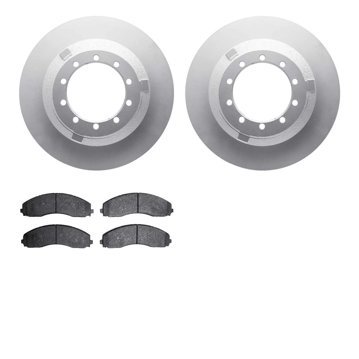 4202-99213 Geospec Brake Rotors w/Heavy-Duty Brake Pads Kit, Fits Select Ford/Lincoln/Mercury/Mazda, Position: Rear