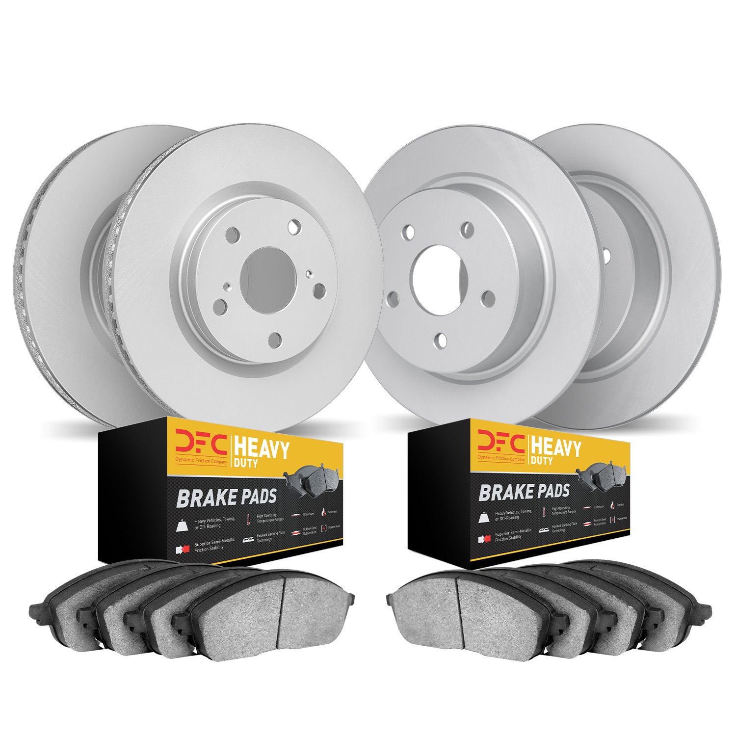 4204-54001 Geospec Brake Rotors w/Heavy-Duty Brake Pads Kit, 2006-2010 Ford/Lincoln/Mercury/Mazda, Position: Front and Rear