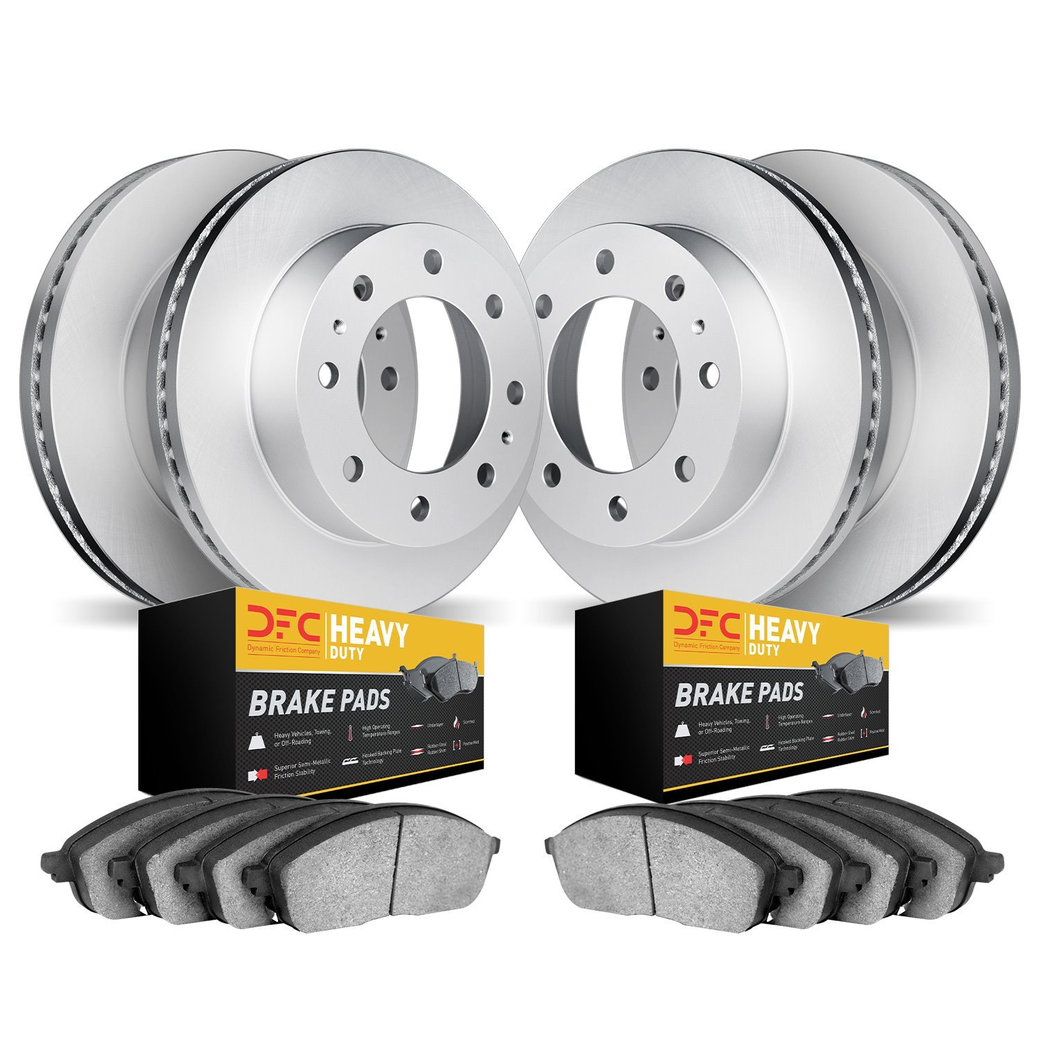 4204-54047 Geospec Brake Rotors w/Heavy-Duty Brake Pads Kit, 2010-2012 Ford/Lincoln/Mercury/Mazda, Position: Front and Rear