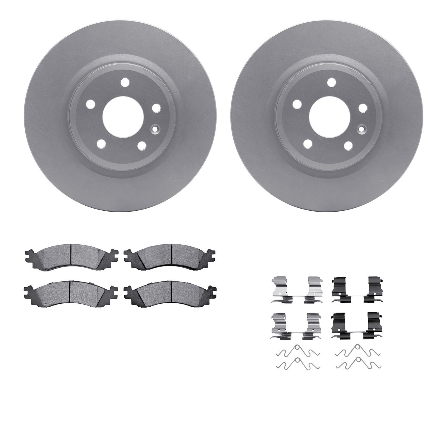 4212-54004 Geospec Brake Rotors w/Heavy-Duty Brake Pads & Hardware, 2011-2012 Ford/Lincoln/Mercury/Mazda, Position: Front