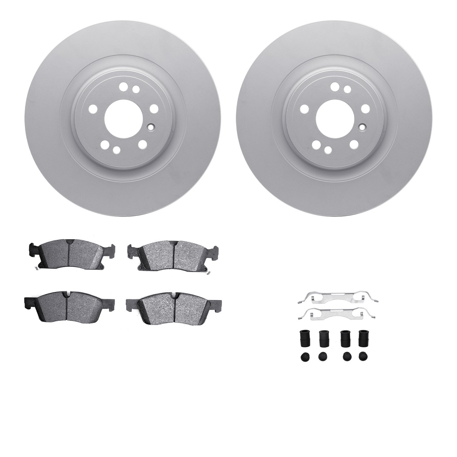 4212-63002 Geospec Brake Rotors w/Heavy-Duty Brake Pads & Hardware, 2013-2019 Mercedes-Benz, Position: Front