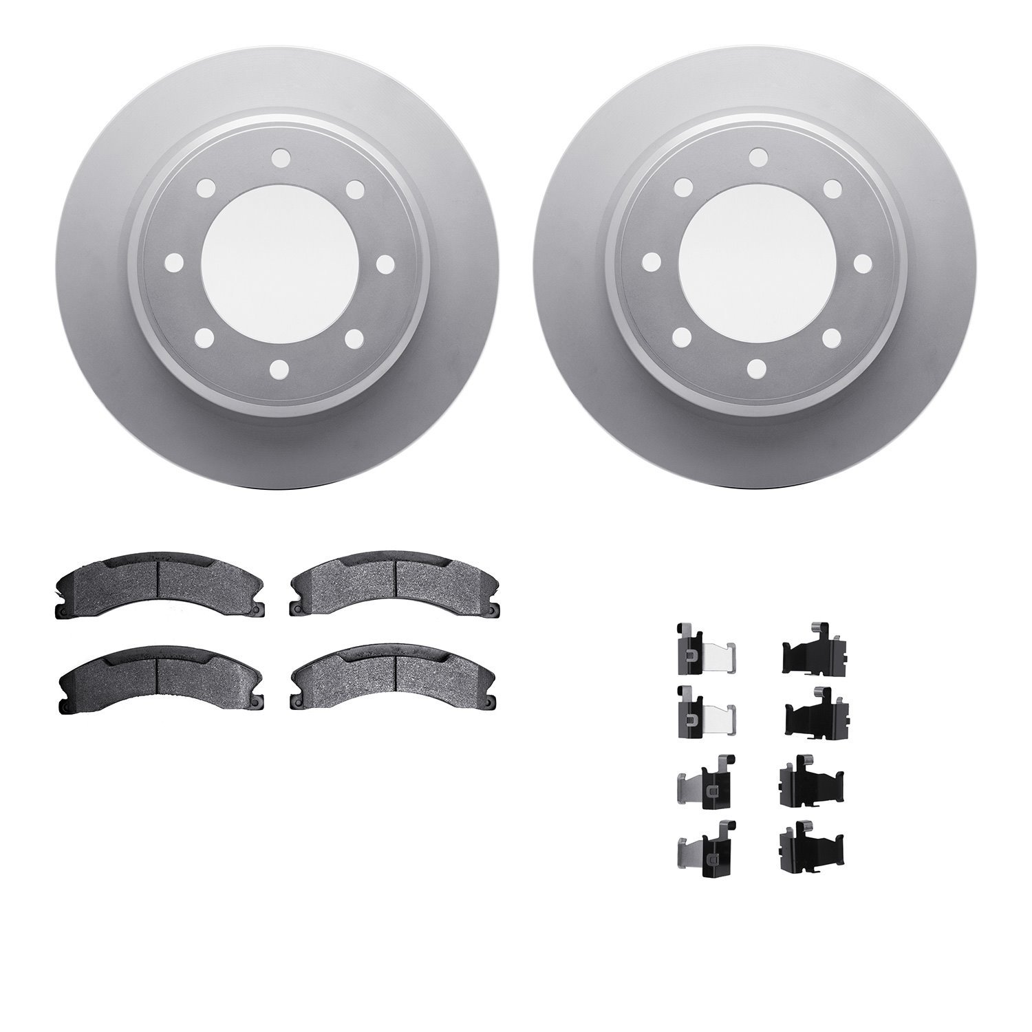 4212-67003 Geospec Brake Rotors w/Heavy-Duty Brake Pads & Hardware, 2012-2021 Infiniti/Nissan, Position: Rear
