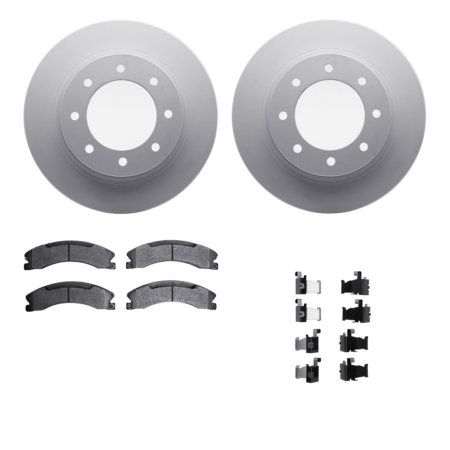 4212-67004 Geospec Brake Rotors w/Heavy-Duty Brake Pads & Hardware, 2012-2021 Infiniti/Nissan, Position: Front