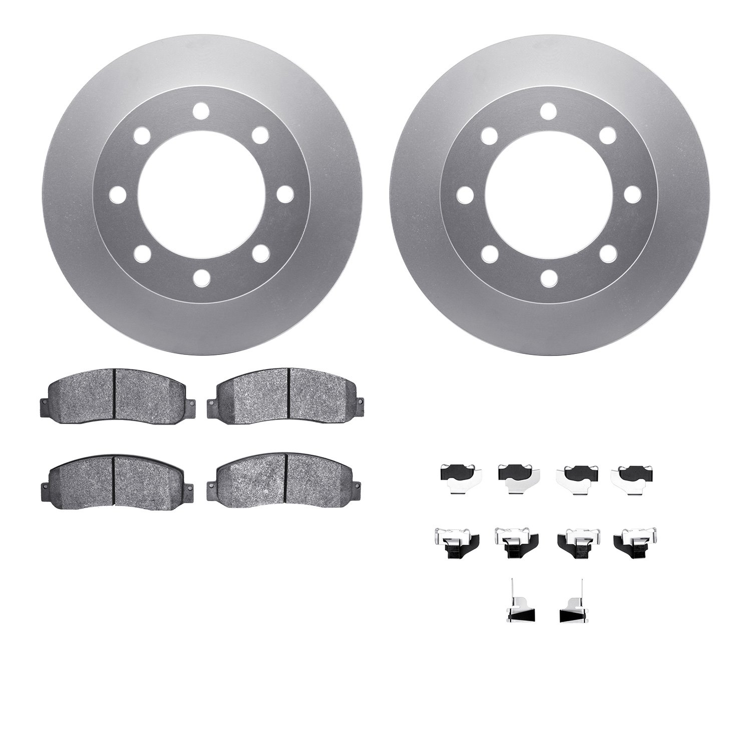4212-99181 Geospec Brake Rotors w/Heavy-Duty Brake Pads & Hardware, 2005-2012 Ford/Lincoln/Mercury/Mazda, Position: Front