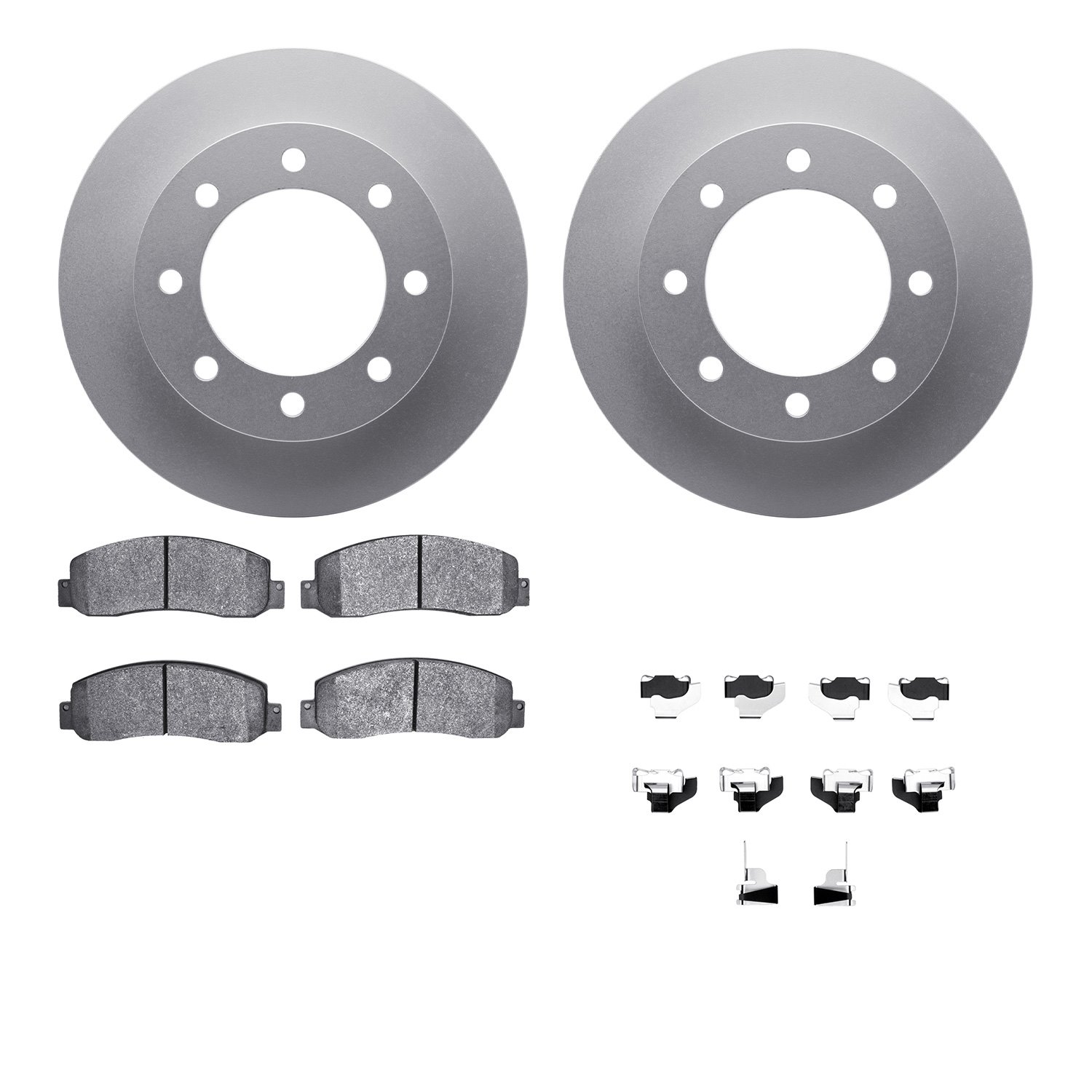 4212-99183 Geospec Brake Rotors w/Heavy-Duty Brake Pads & Hardware, 2005-2011 Ford/Lincoln/Mercury/Mazda, Position: Front